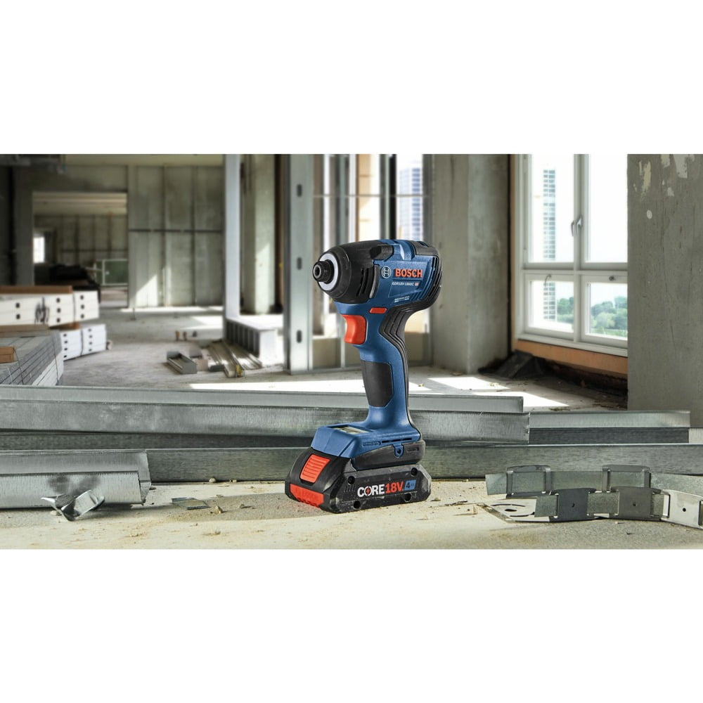 Bosch 18V Brushless Cordless Impact Driver Kit with 4 Ah Battery (1/4 in. Hex, Refurbished) 20rgc