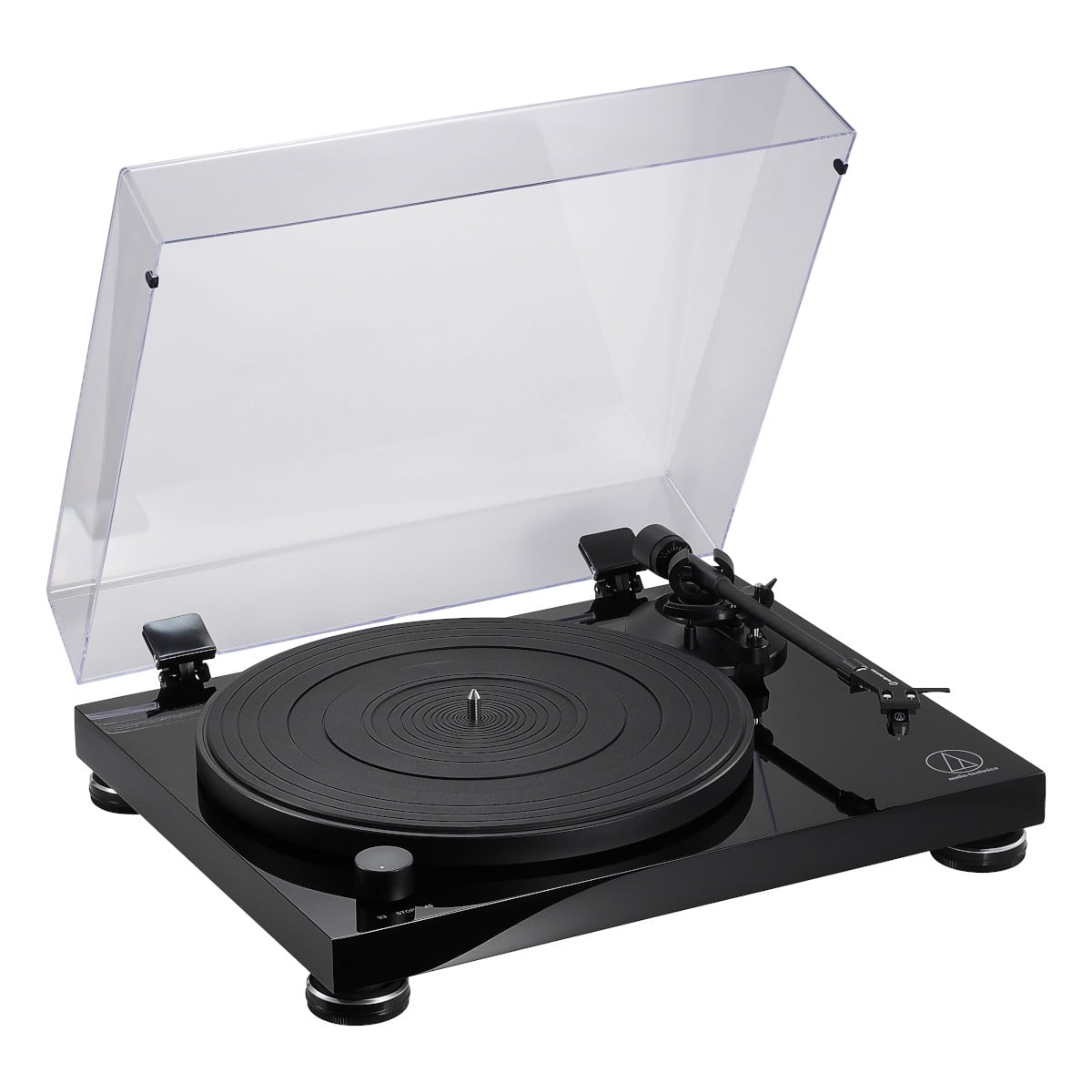 Audio-Technica ATLPW50PB Belt Drive Turntable (Black, 17.2 in x 13.4 in) sa5hs