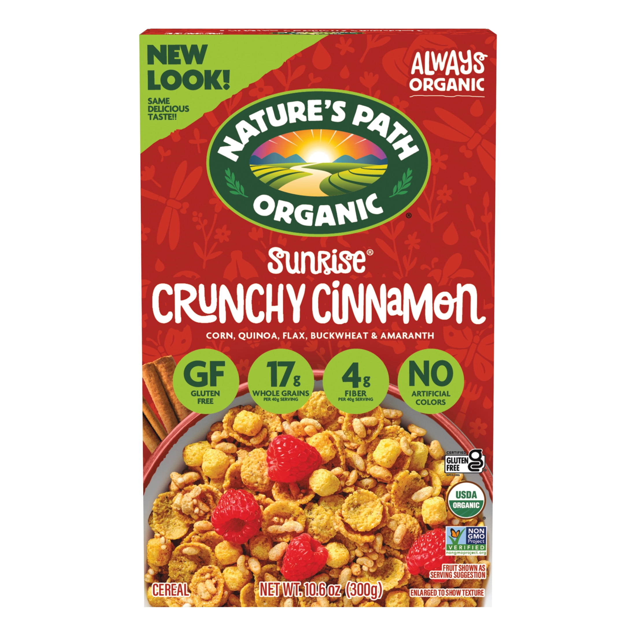 Nature's Path Organic Sunrise Crunchy Cinnamon Breakfast Cereal (10.6 oz) jwf2j