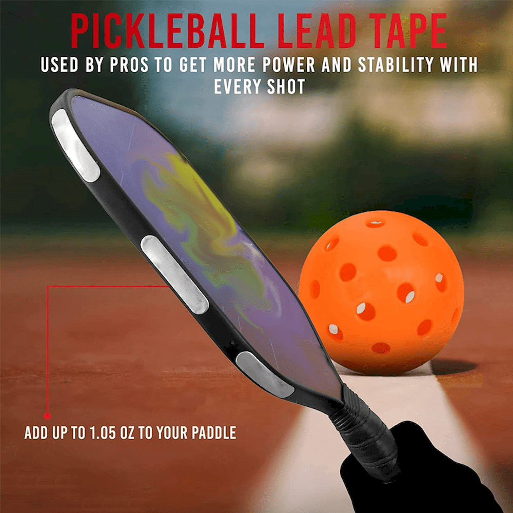 IVASKY Pickleball Paddle Lead Tape, Weighted Balance Strip for Power and Control (Silver, 10 Pack) nlo46