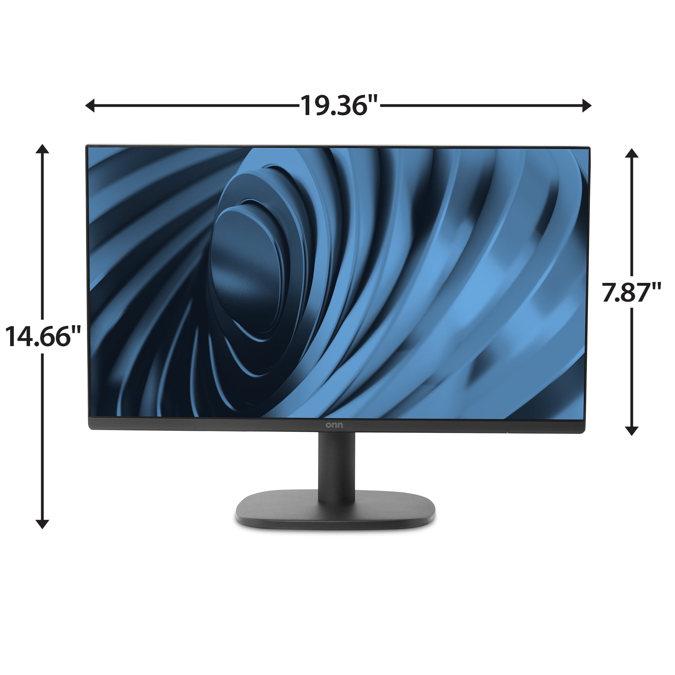 onn 22-inch FHD 1080p Office Monitor with 100Hz Refresh Rate and Adjustable Stand (Black, 22 in) y675m