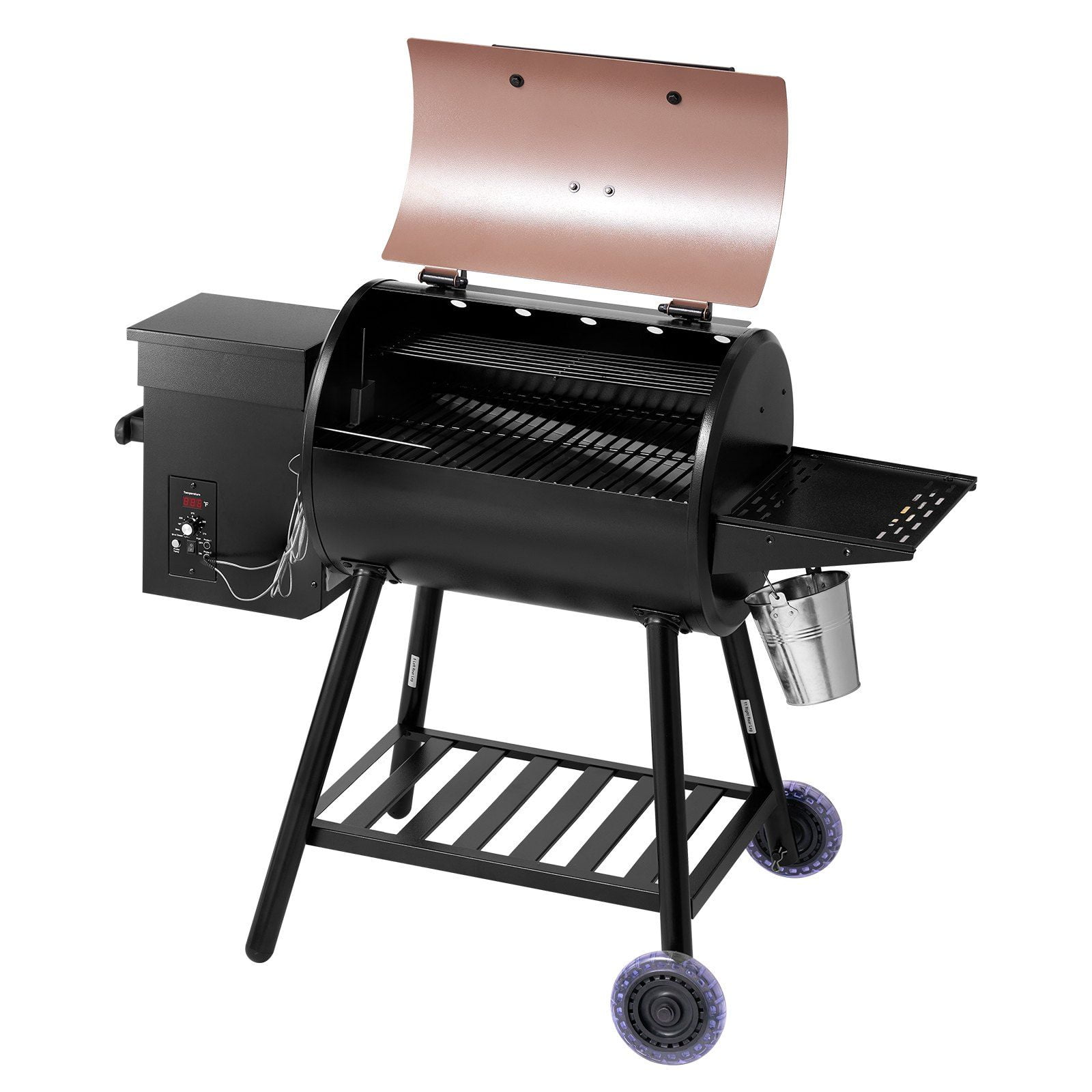 Z Grills Wood Pellet Electric Grill 8-in-1 Smoker and BBQ (Black, 456 sq in) 6a8iy