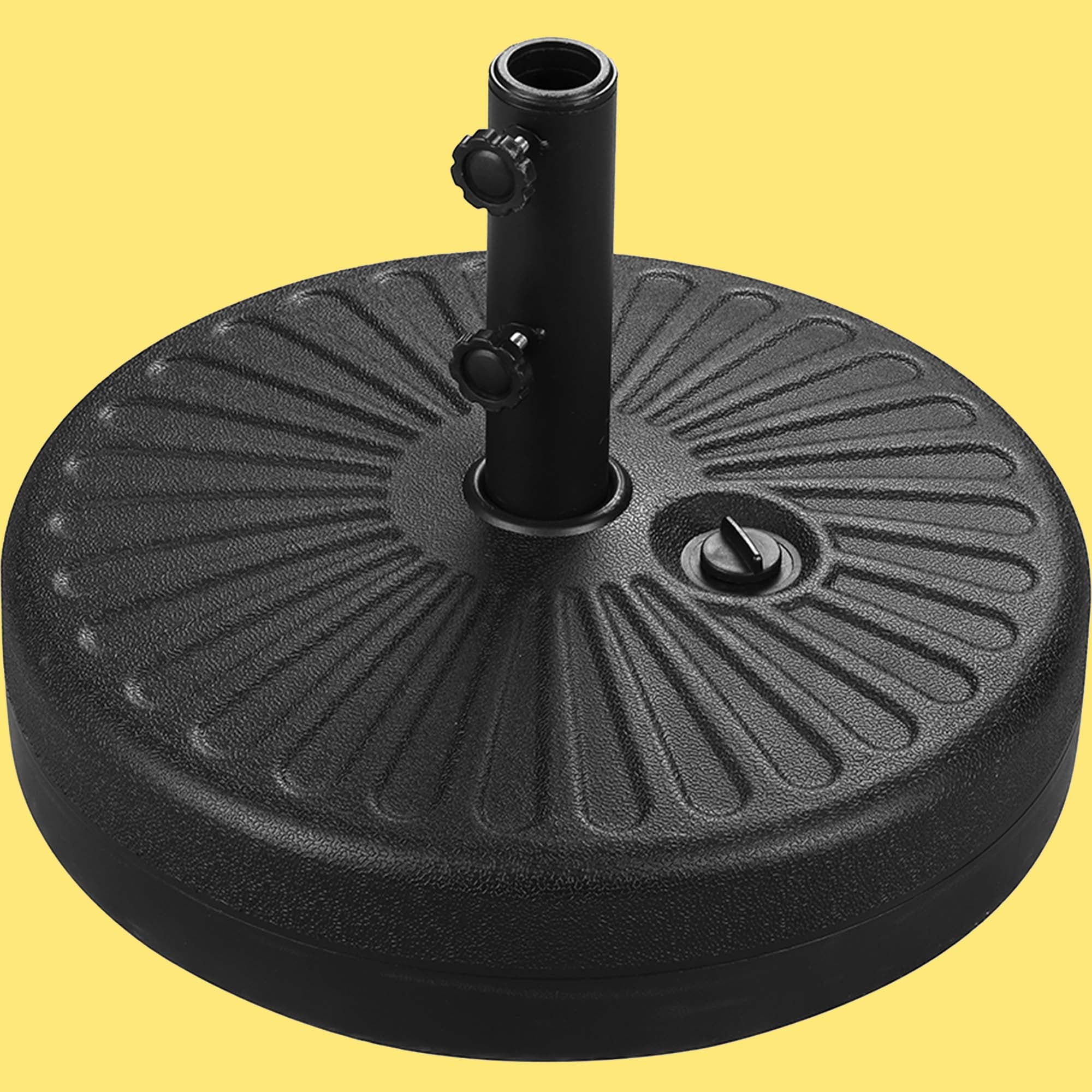 Autlaycil Heavy Duty Patio Umbrella Base Stand (Black, 48 lb) dwhd8