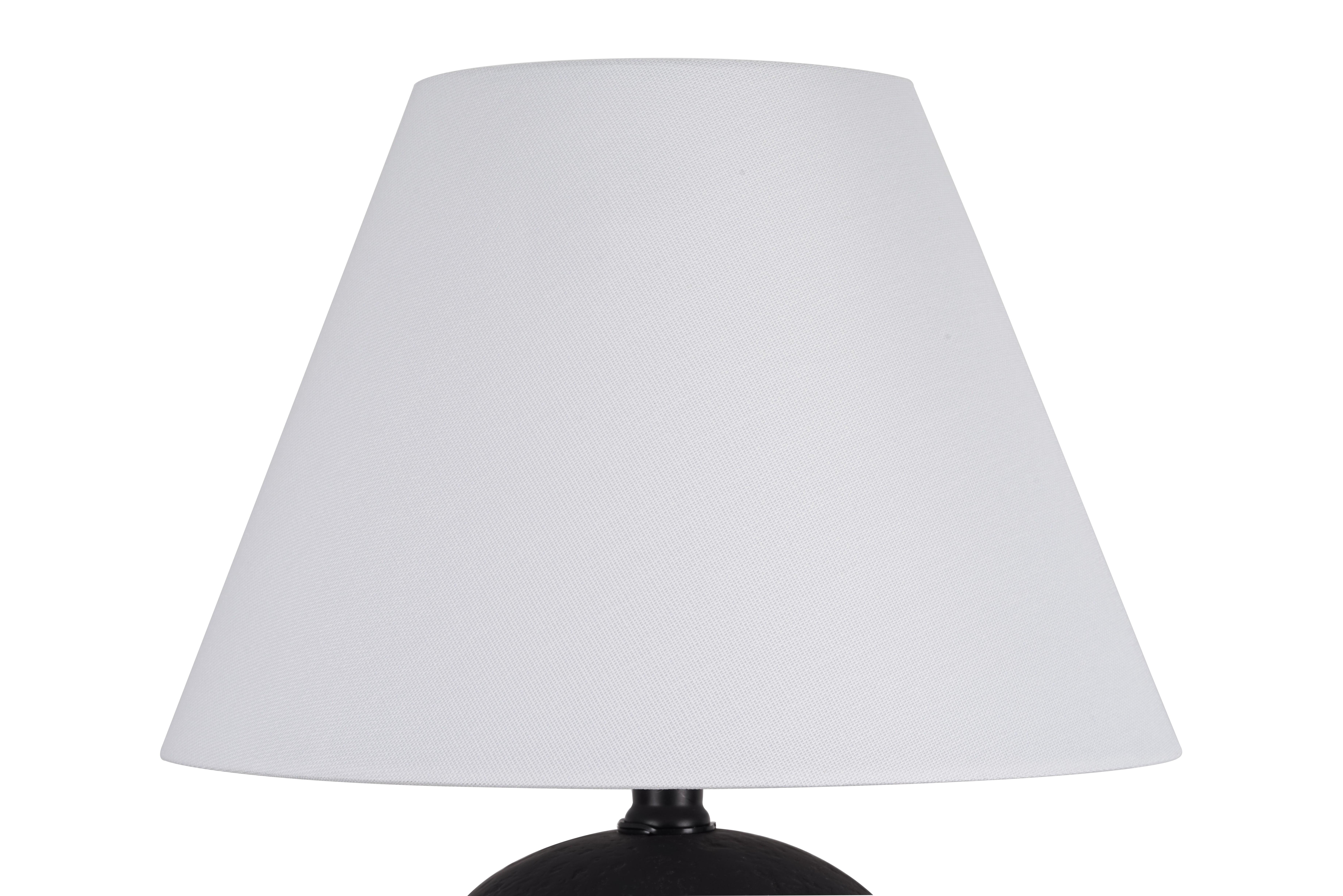 Better Homes & Gardens Ceramic Urn Table Lamp, Matte Black Finish, with White Linen Shade (18 in) ky2zm