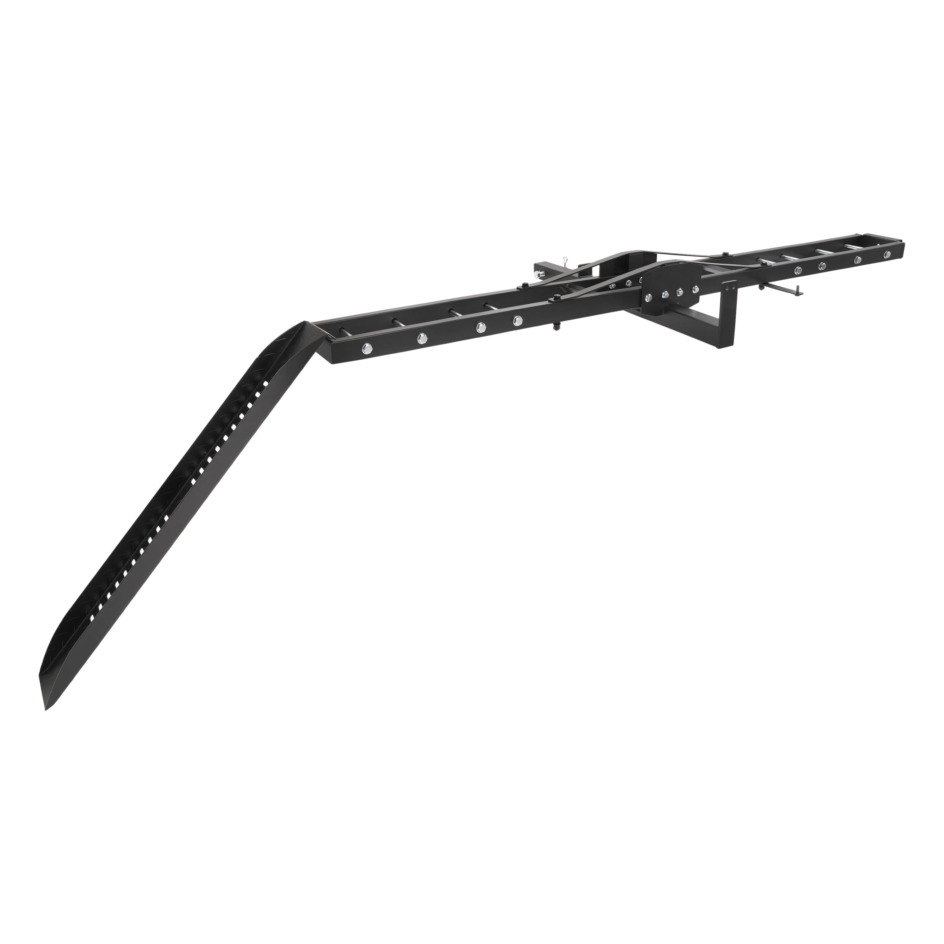 Kojem Motorcycle Dirt Bike Hitch Carrier Rack with Loading Ramp (Black, 500 lb Capacity) zb8pp