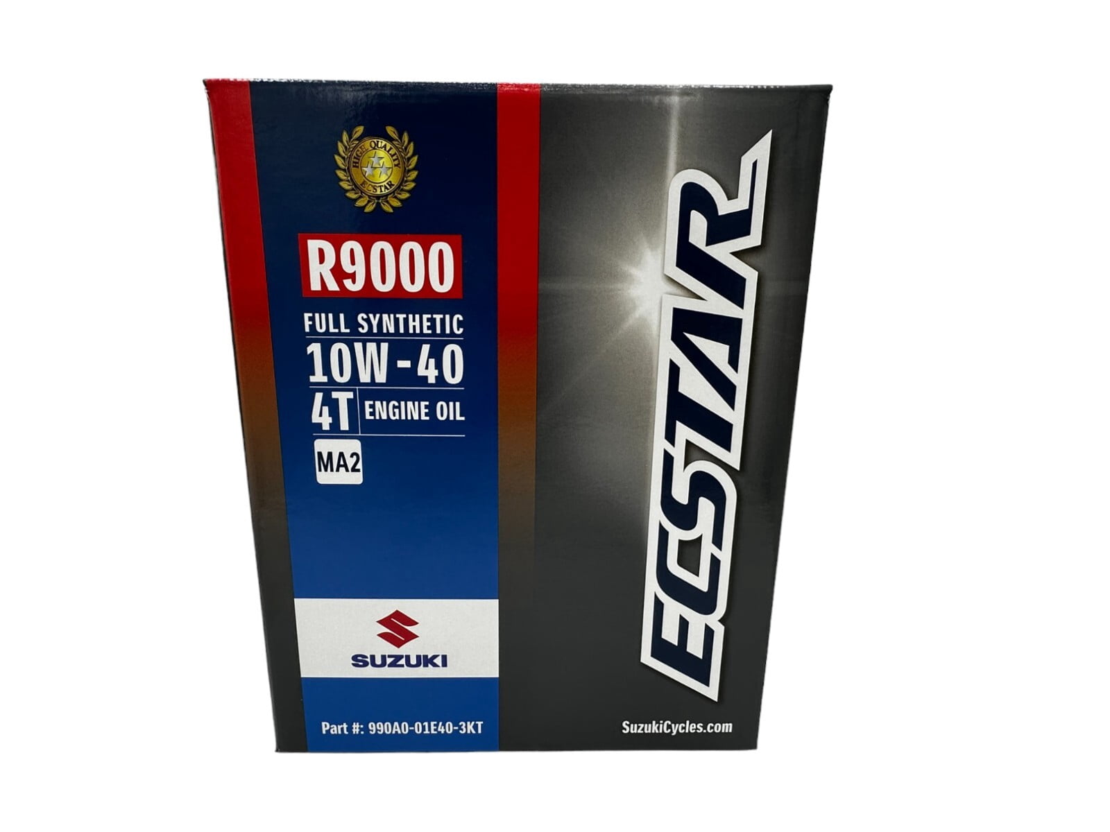 Suzuki Ecstar R9000 FS Full Synthetic Motorcycle Oil Change Kit (4 Quarts) 8fb3b