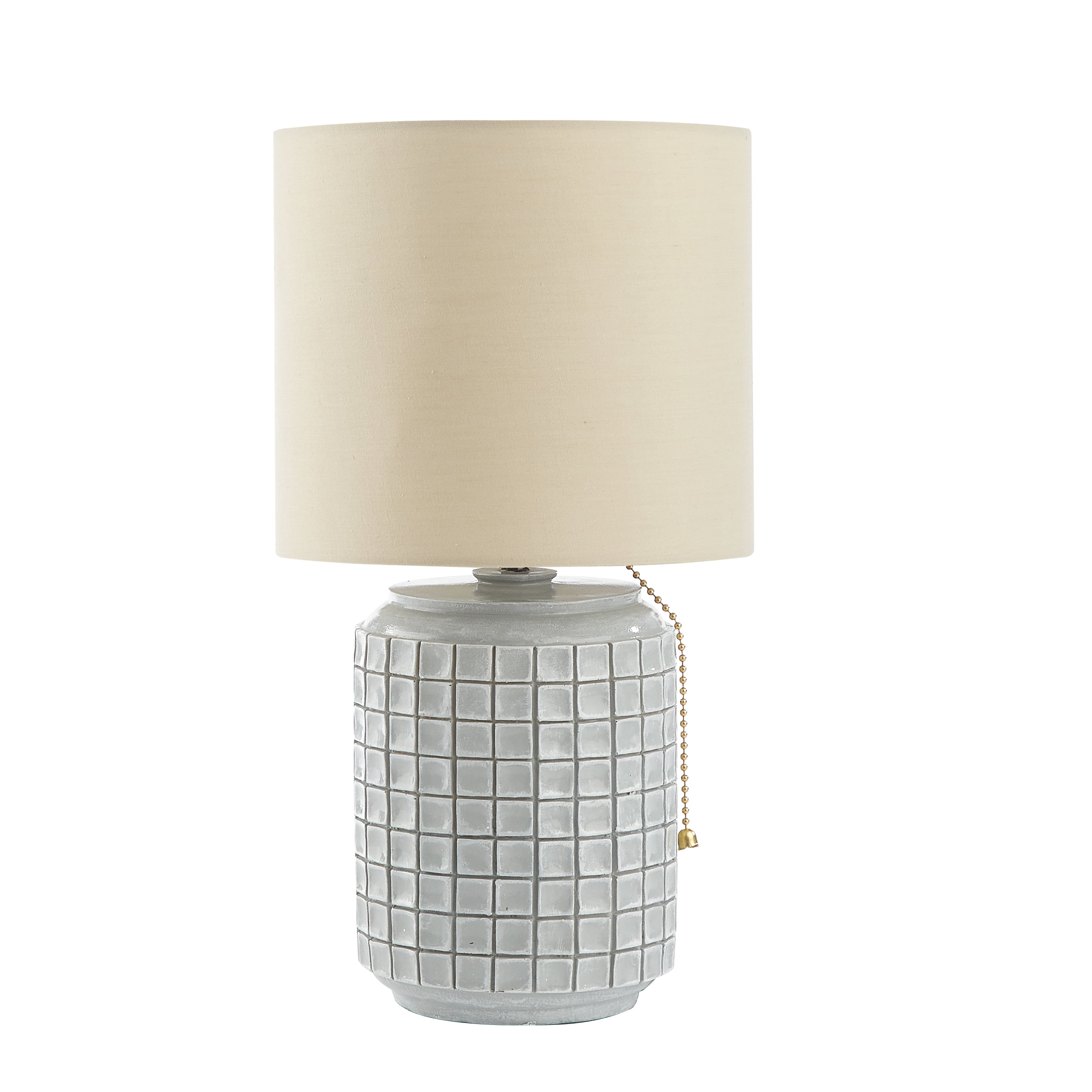 Urban Shop Mosaic Ceramic Table Lamp (White, 12 in) ugpoo