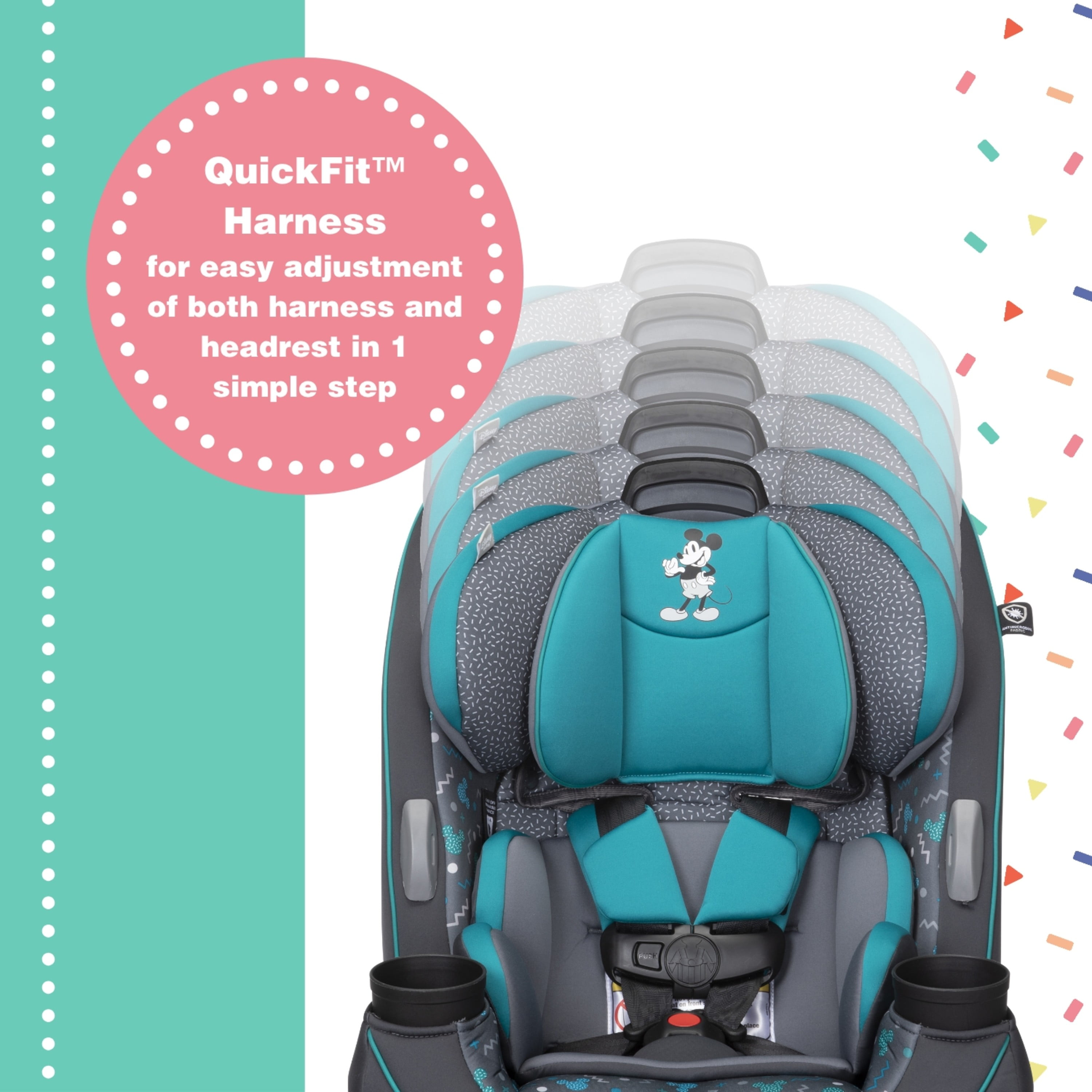 Disney Baby Grow and Go All-in-One Convertible Car Seat (Mickey Sprinkle, 5-100 lb) tlsu0