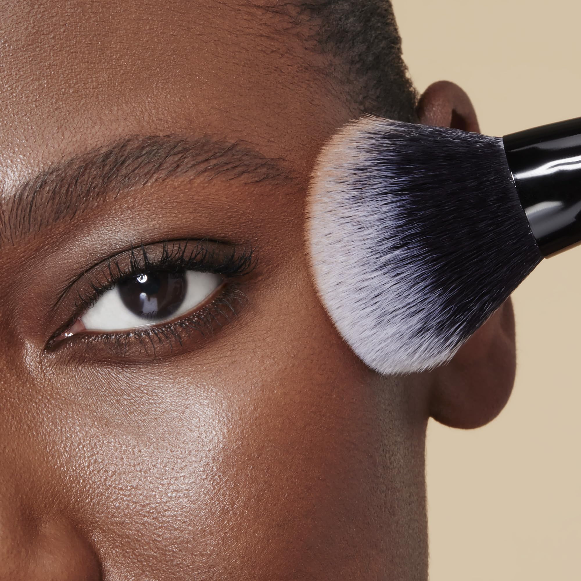 e.l.f. Cosmetics Cream & Powder Face Brush (Dual-Ended Synthetic Makeup Applicator) tvjvz