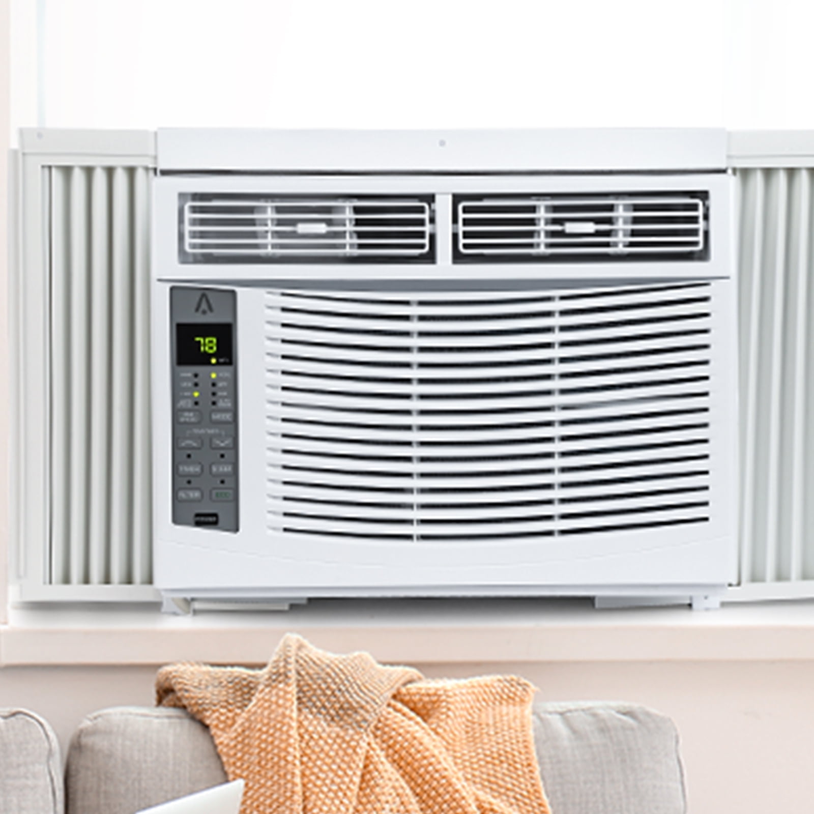 MERXENG Smart WiFi Window Air Conditioner (6000 BTU, Cools Up to 350 sq ft, White) raf6u