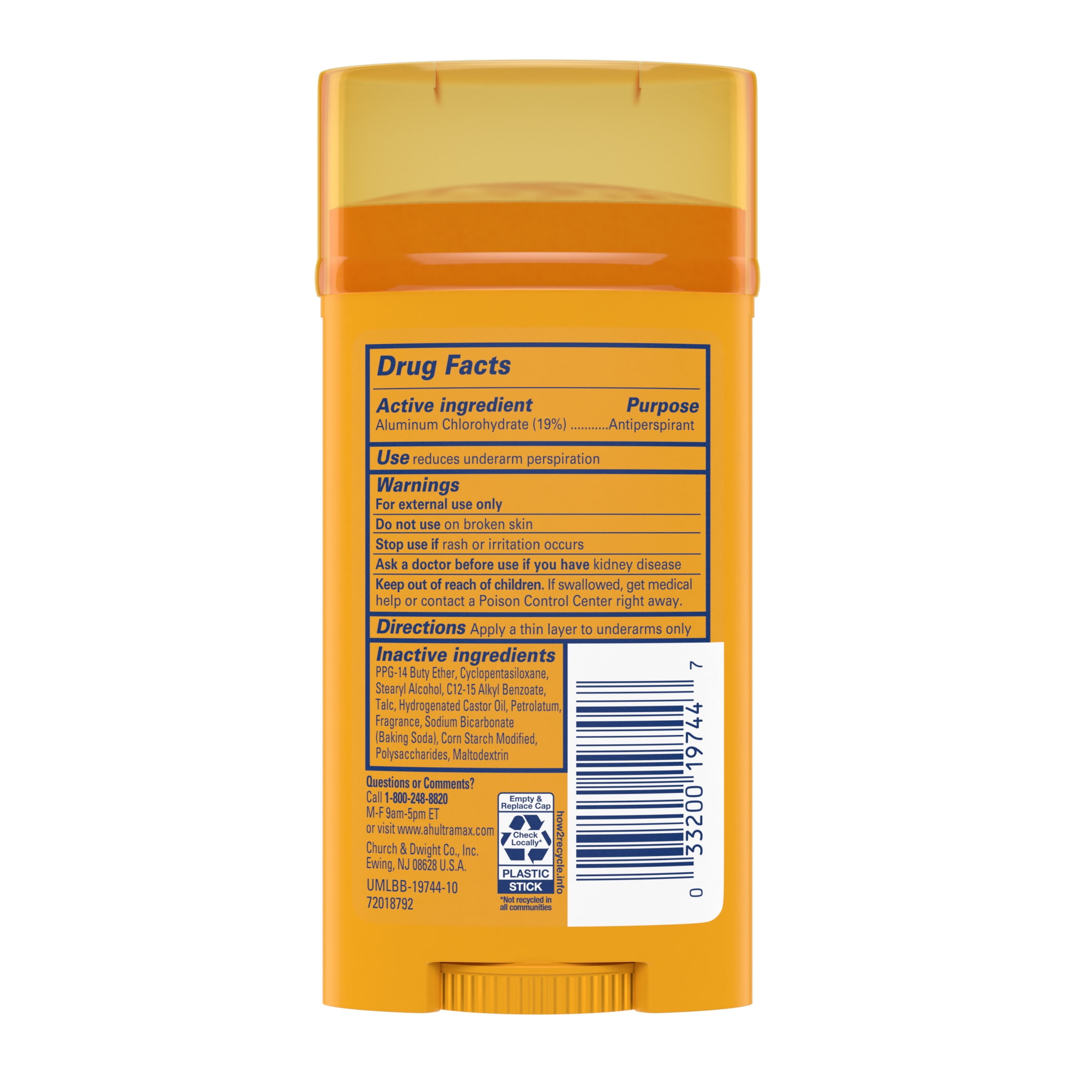ARM & HAMMER ULTRA MAX Antiperspirant Deodorant, Active Sport, Long-Lasting Odor Protection (2.6 oz) oxju0