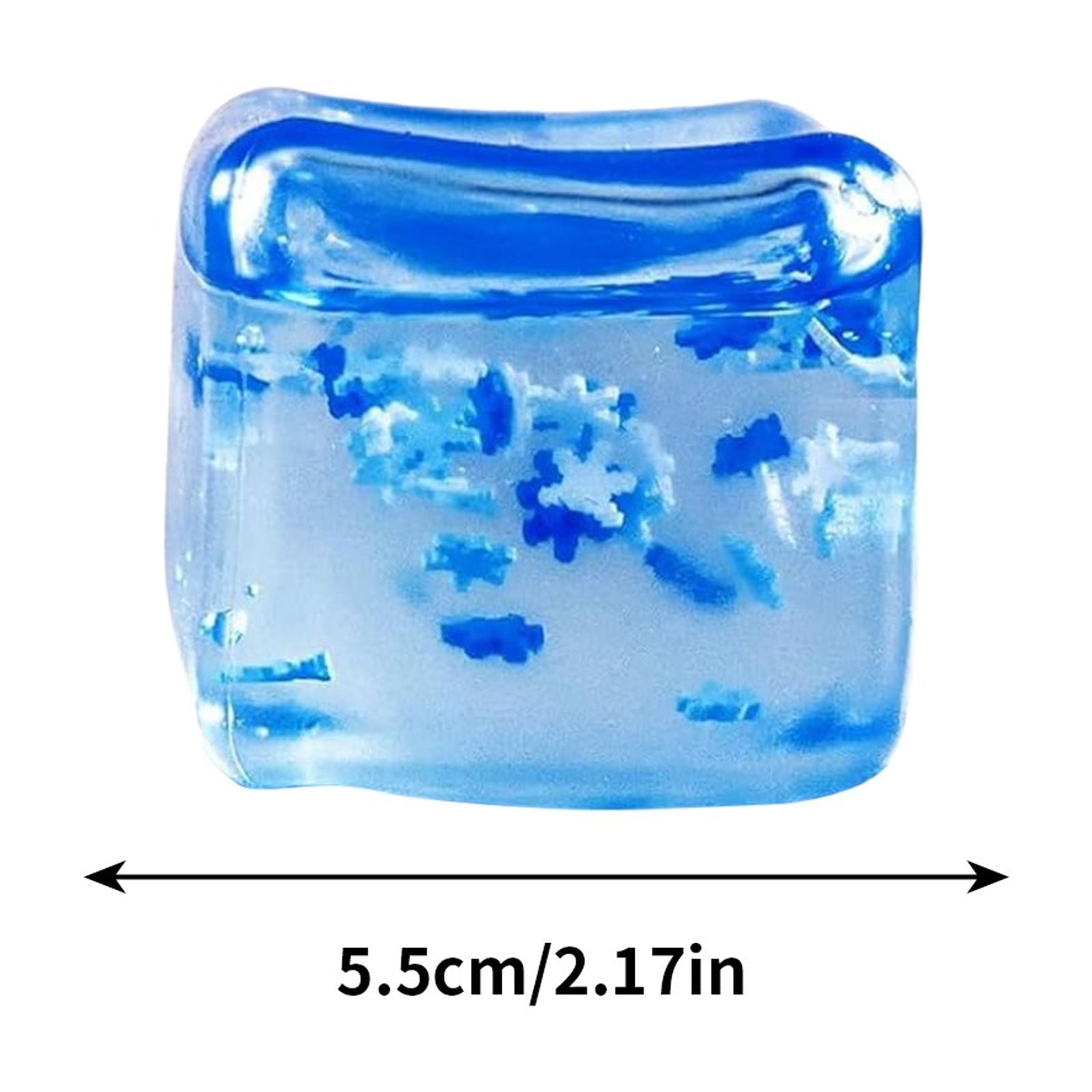Yaoyar Soft Ice Cube Stress Relief Fidget Toy, Sensory Squeeze Ball for Anxiety and Focus (Multi-Color, 2.5 in) 58db7