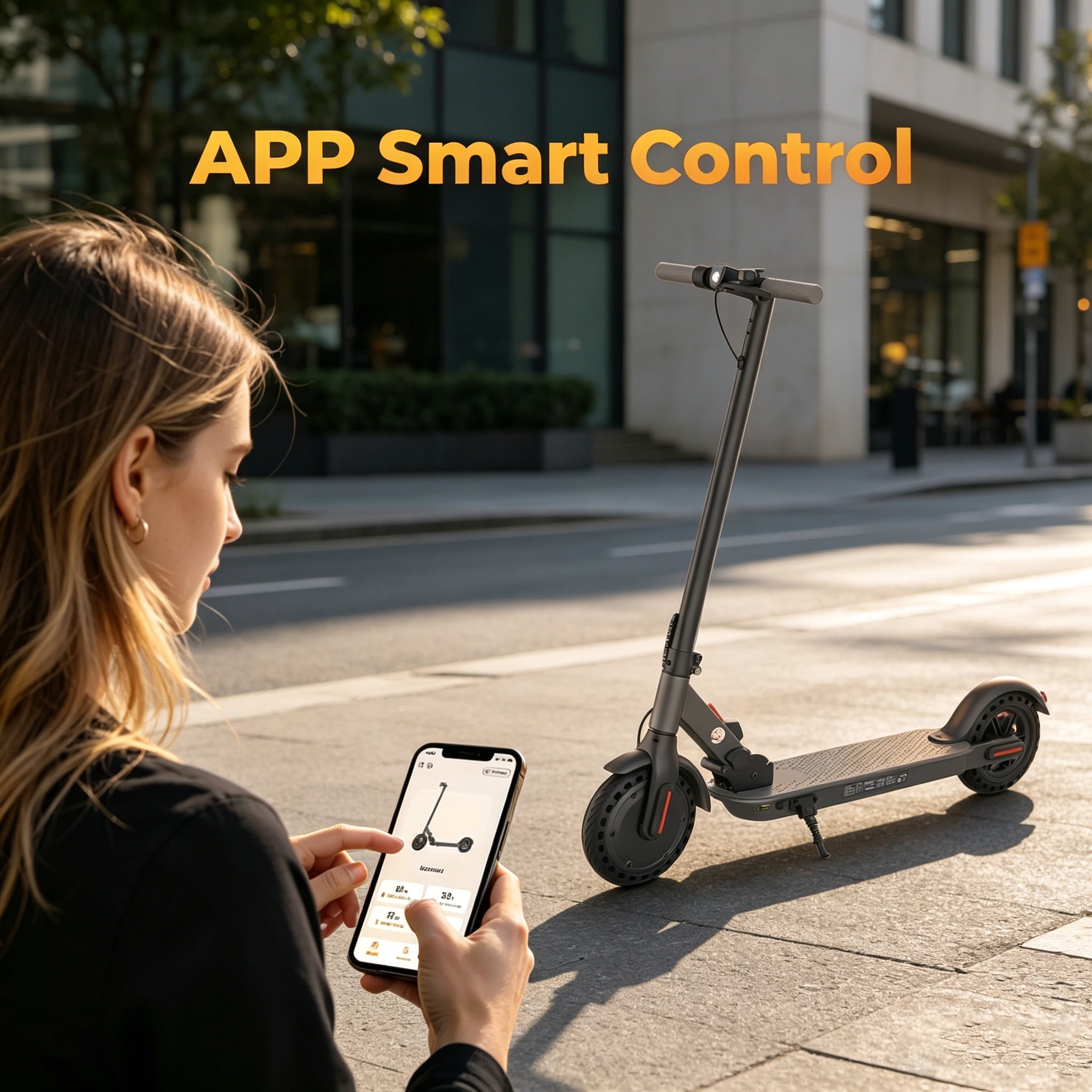 iScooter Foldable Electric Scooter for Commuters, 500W Motor, 19 Mile Range, 8.5 in Solid Tires (Grey) hxpz0