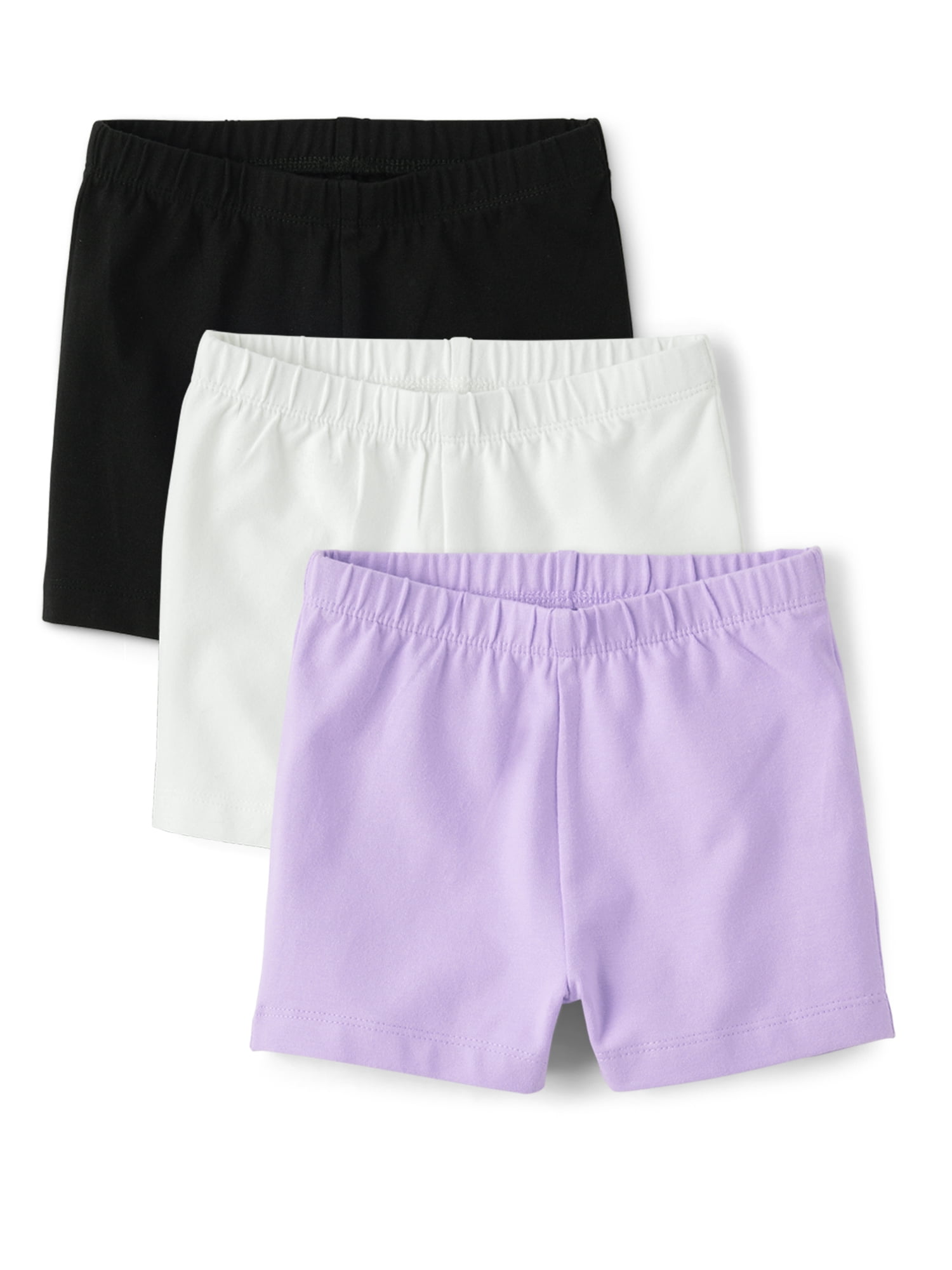 The Children's Place Toddler Girls Everyday Cartwheel Shorts (Blue, 6-Pack) 2cnn2