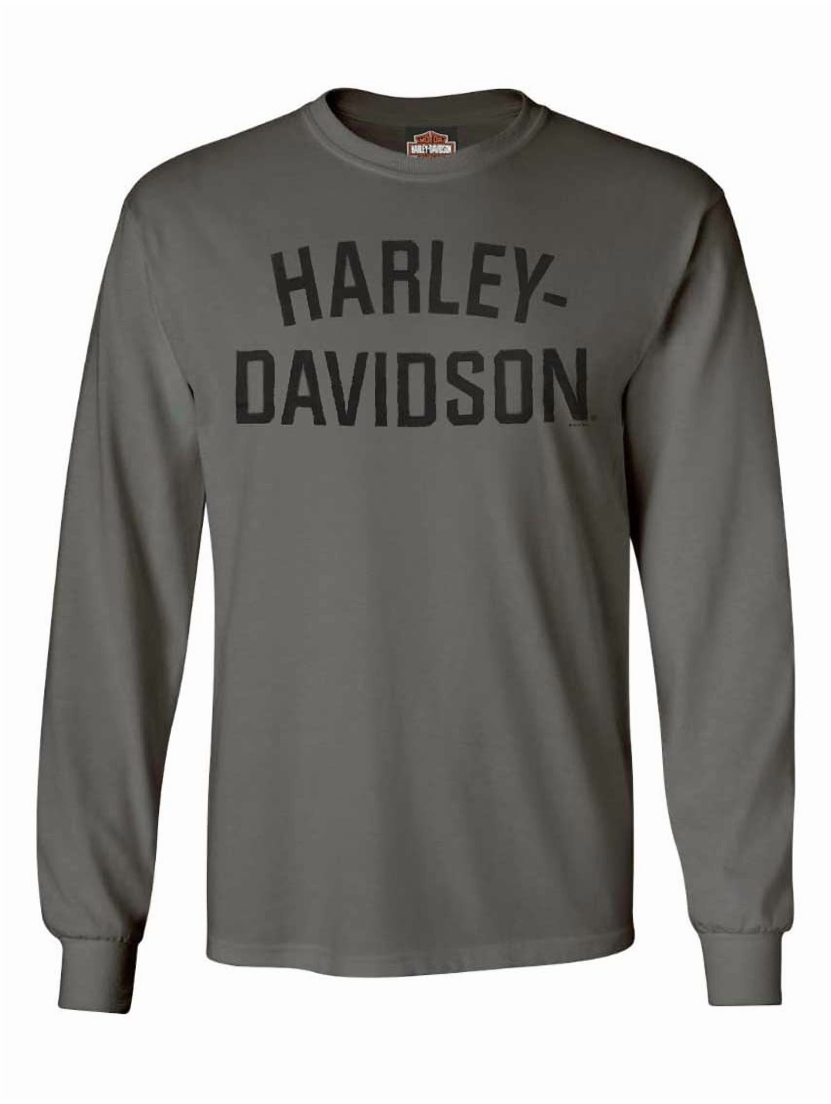 Harley-Davidson Men's Heritage Long Sleeve Graphic T-Shirt (Charcoal, XL) zmndm