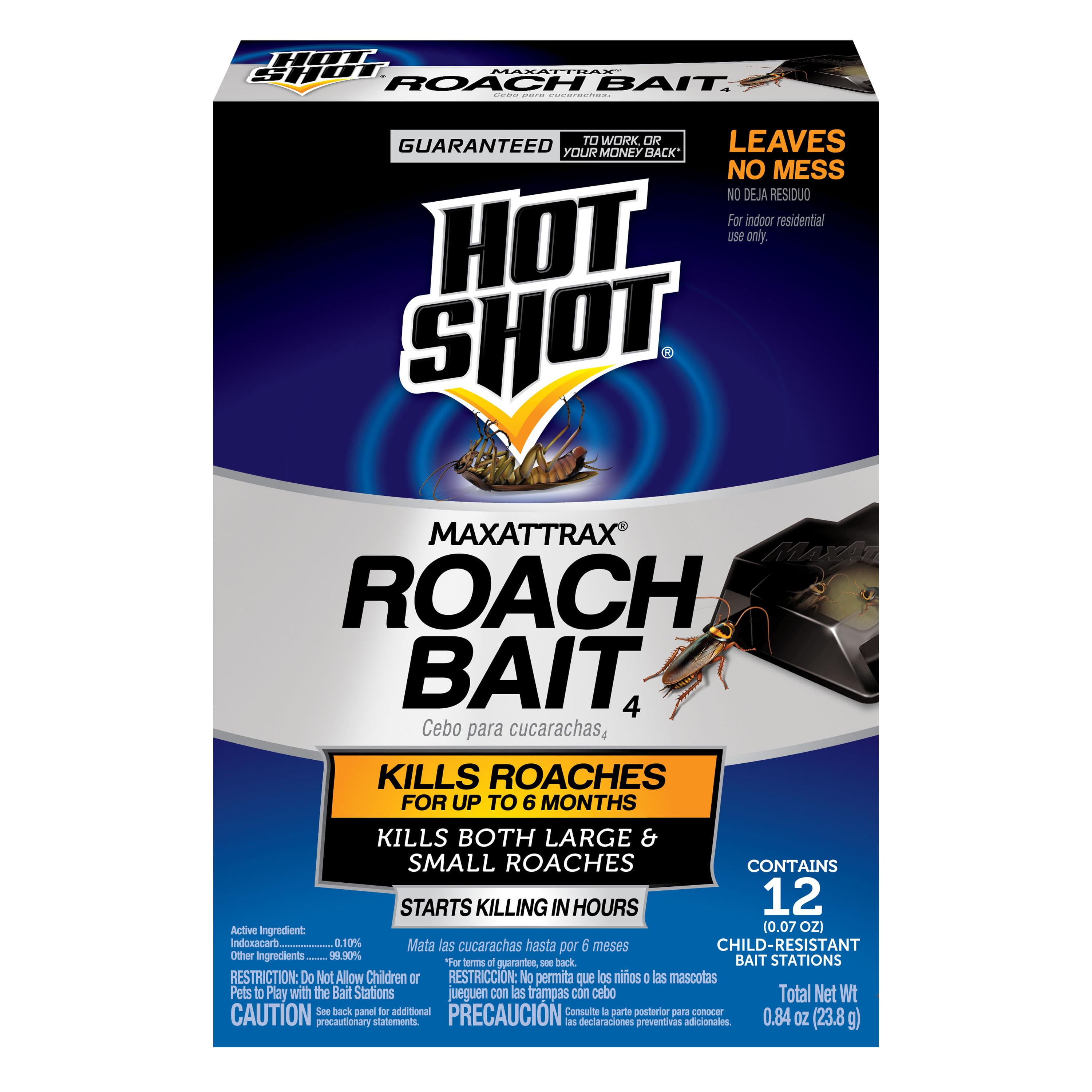 Hot Shot MaxAttrax Roach Bait Stations, Indoor Pest Control (12 Count) gfv8x