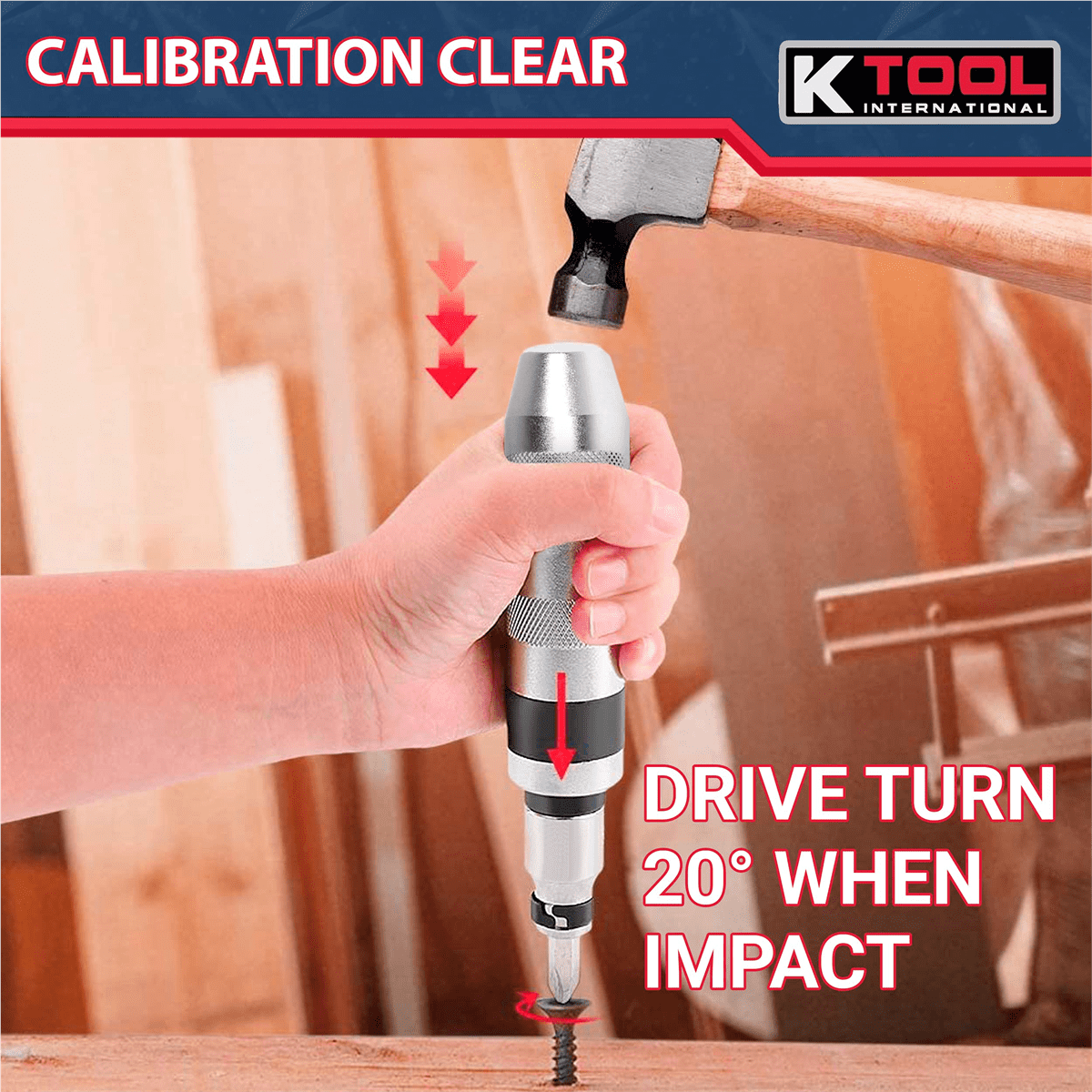 K Tool International 1/2 Inch Impact Driver Set, Heavy-Duty Alloy Steel (Black, 12 Piece) d0511