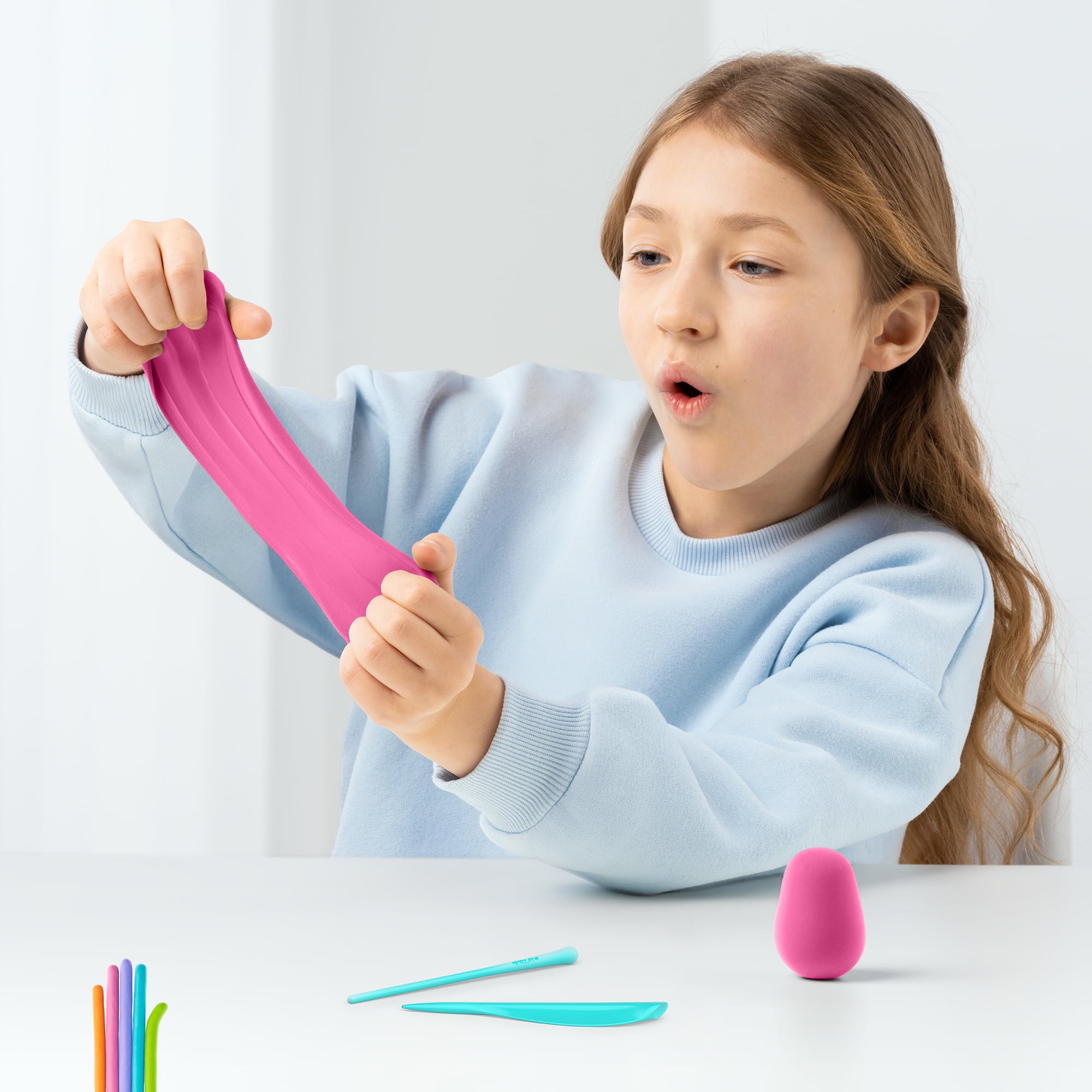 Hey Clay Ocean Creatures Air Dry Modeling Clay Craft Kit with Interactive App (Multicolor, 15 Pack) z1n4c