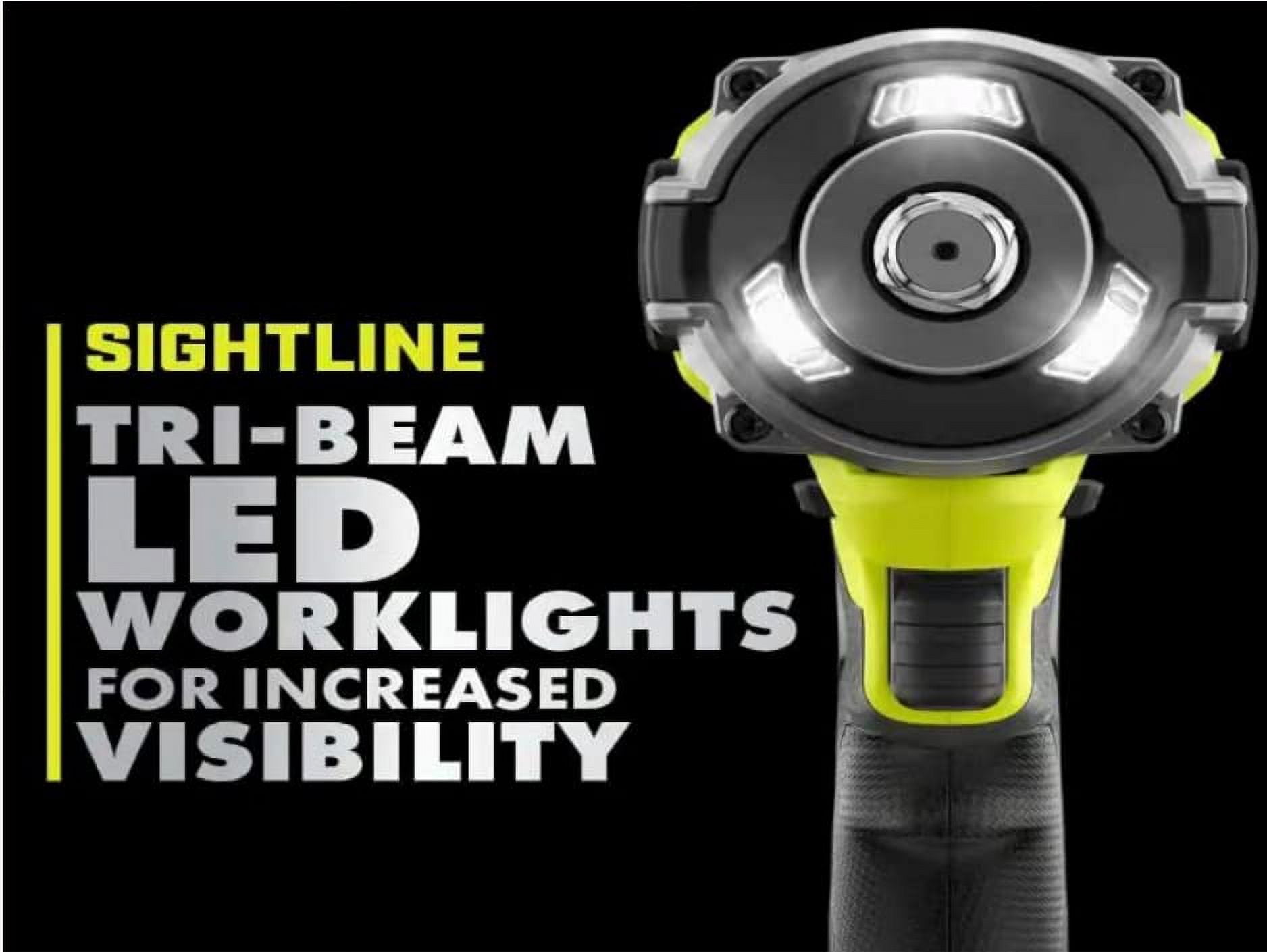 Ryobi ONE+ HP 18V Brushless Cordless 4-Mode High Torque Impact Wrench (Green, 0.5 in) 09weq
