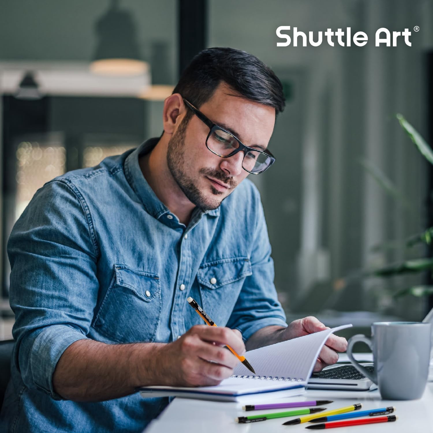 Shuttle Art Mechanical Pencils, HB #2 Lead, 0.7mm Medium Point, Bulk School and Office Supplies (Assorted Colors, 210 Pack) j89eu