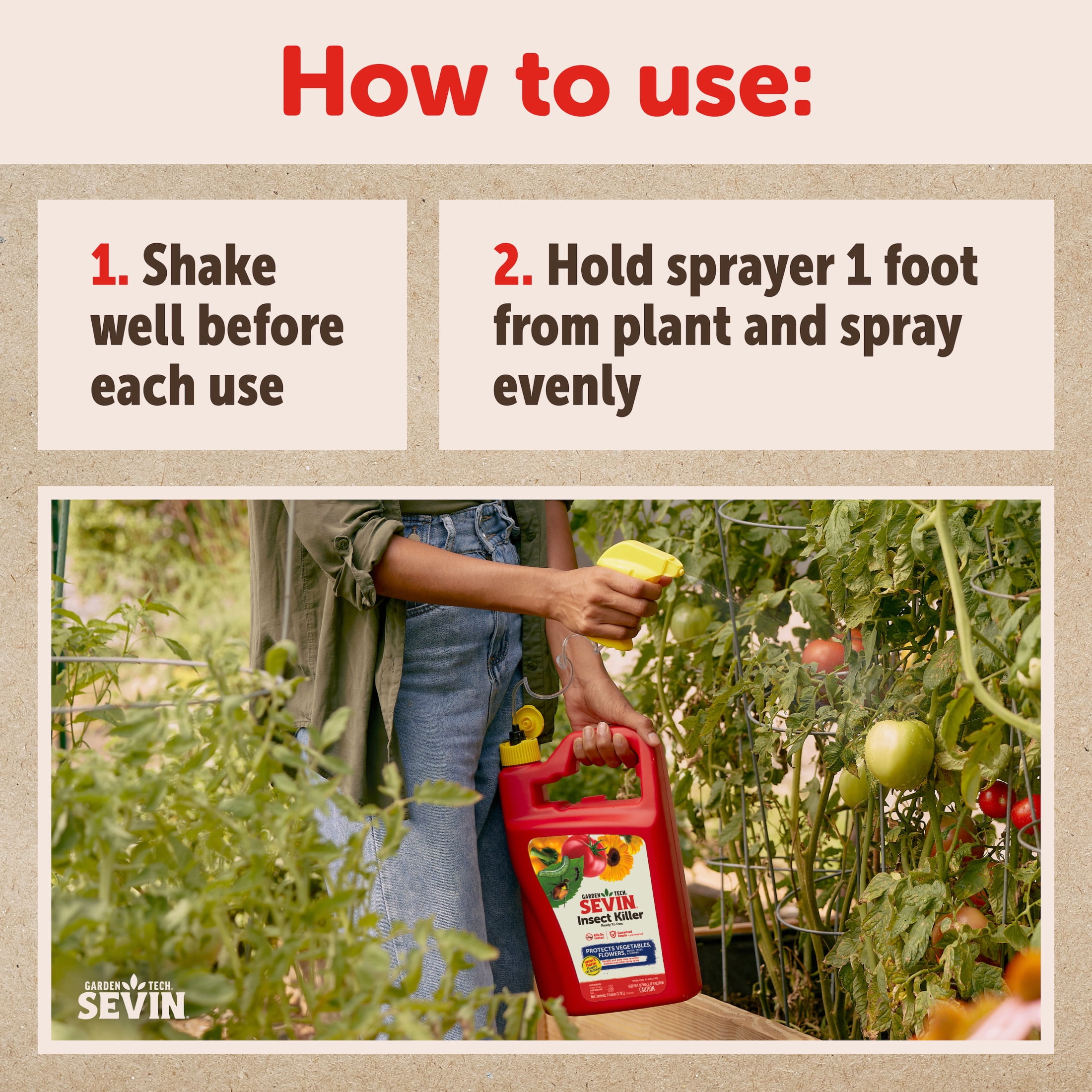 Sevin Insect Killer Ready-to-Use Spray for Gardens and Landscapes (128 fl oz) wul0j