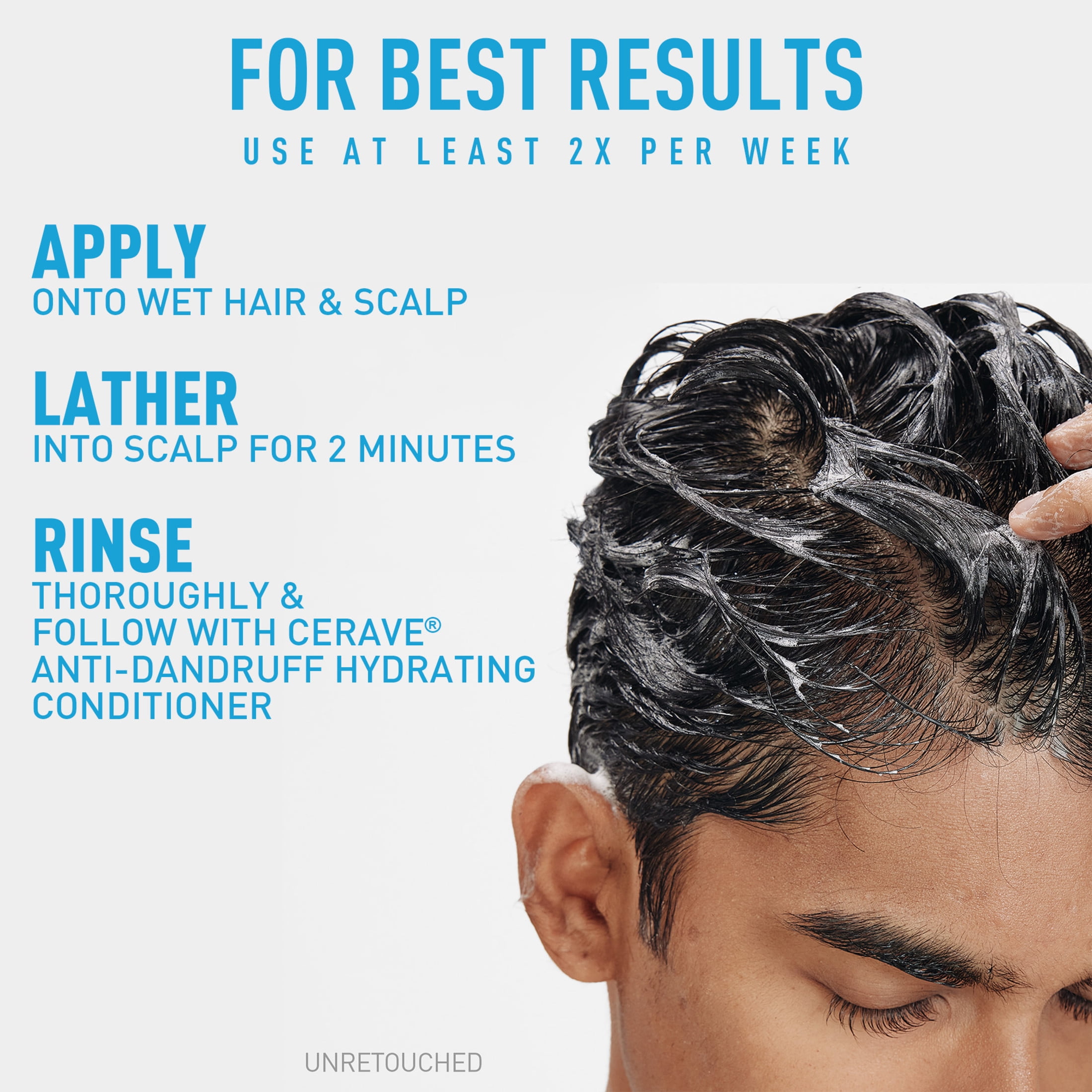 CeraVe Hydrating Anti-Dandruff Shampoo, Scalp Treatment with Pyrithione Zinc, Ceramides, and Hyaluronic Acid (12 fl oz) 69r36
