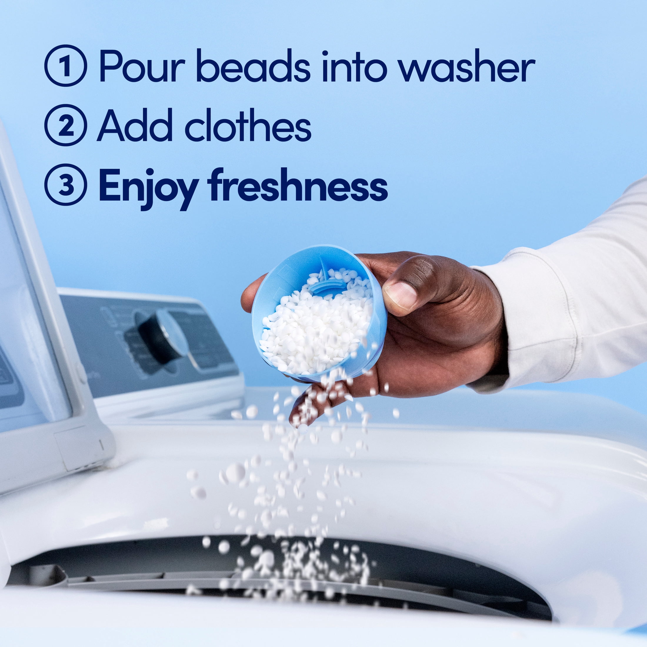 Downy Light In-Wash Scent Booster Beads, Ocean Mist, Long-Lasting Freshness (5.7 oz) 8fue2