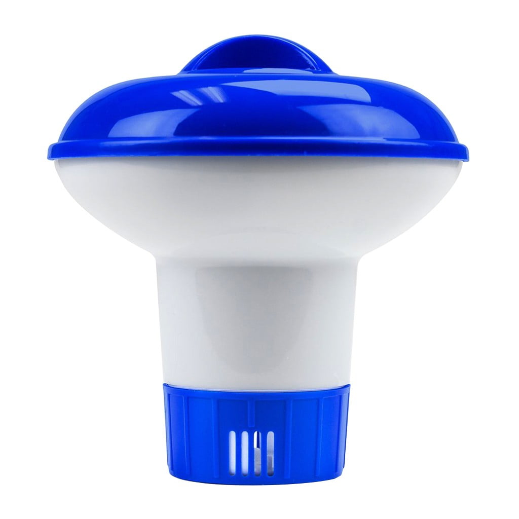 NSESSHome Floating Mini Spa Chemical Dispenser for 1.5 in Chlorine and Bromine Tablets (Blue, 1 Pack) vhui9