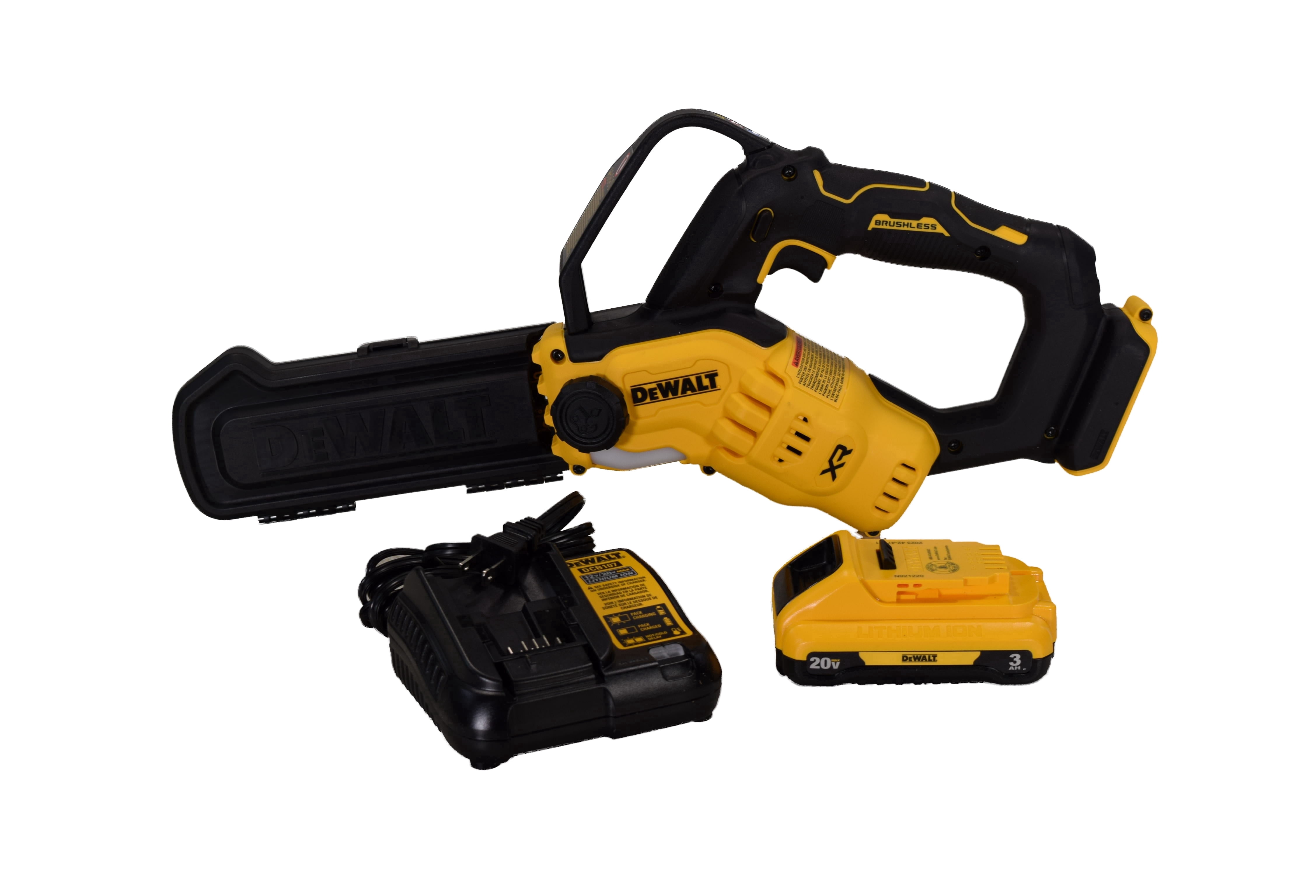 DEWALT DCCS623L1 20V Max Cordless Brushless 8 Inch Pruning Chainsaw Kit (Yellow, 1 Kit) ry244
