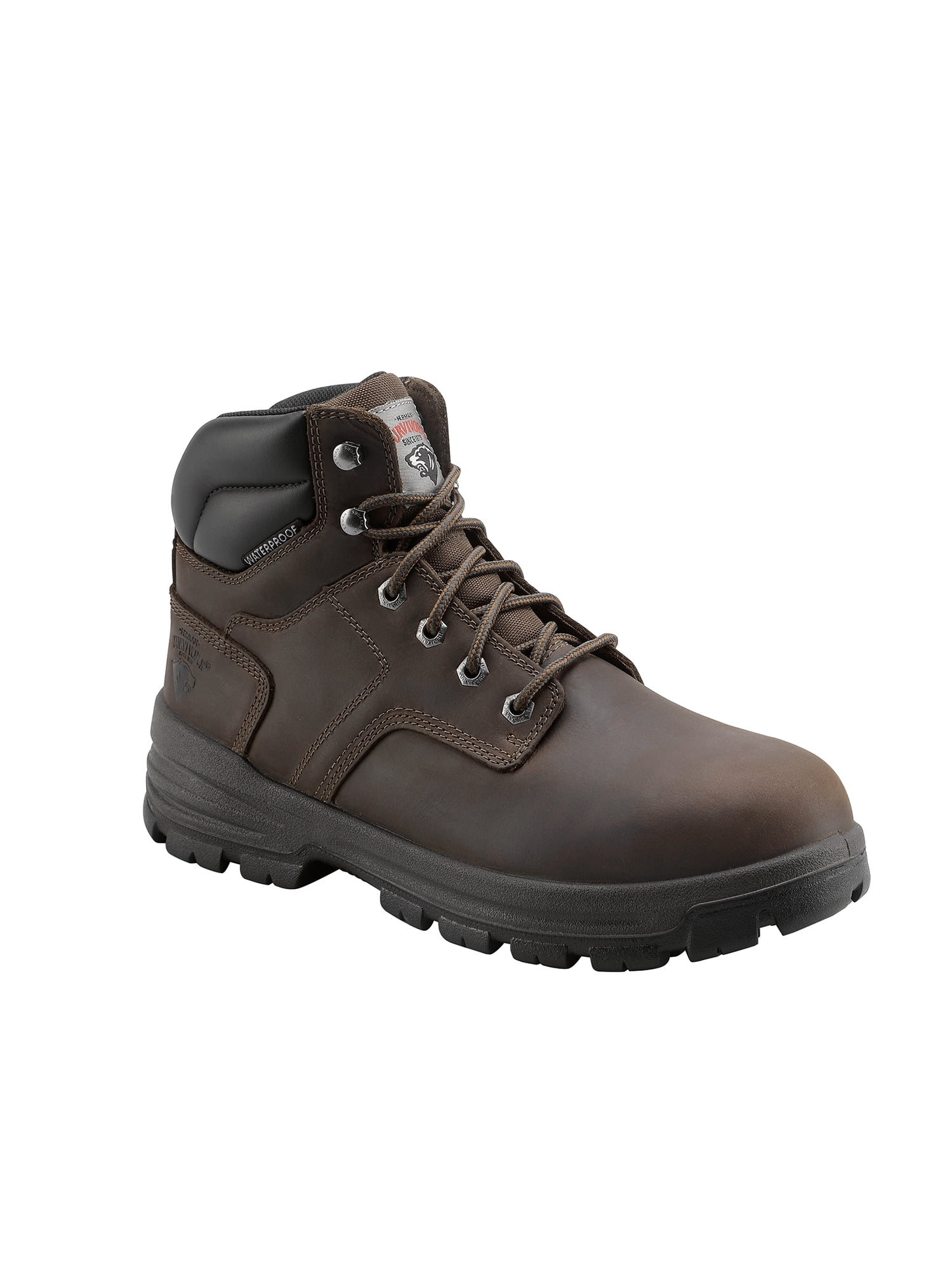 Herman Survivors Men's Boulder Waterproof Steel Toe Work Boots (Brown, 6 in) udjy6