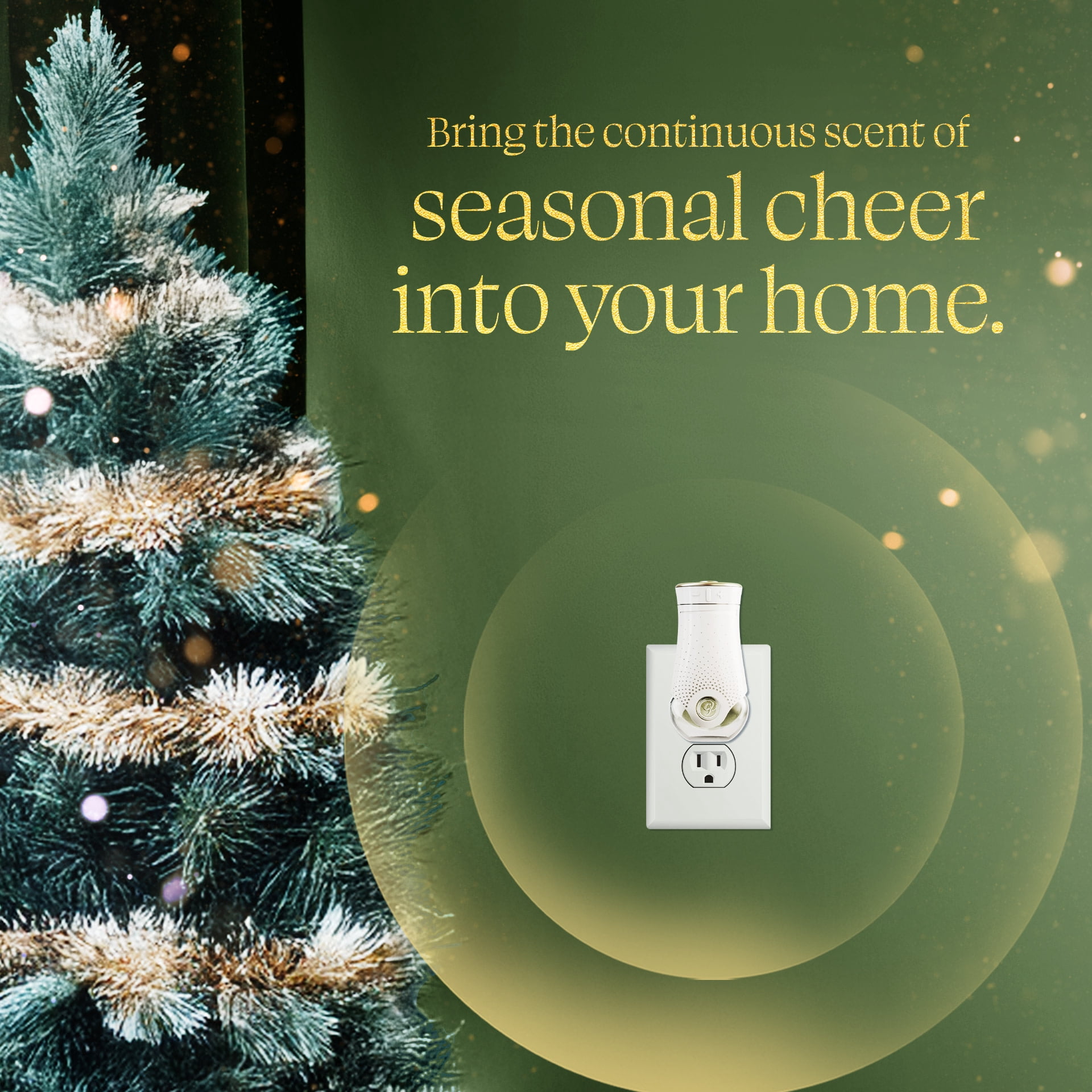 Glade PlugIns Air Freshener Refills, Twinkling Pine & Cedar, Long-Lasting Scent (5 Count, 3.35 oz) z8dts
