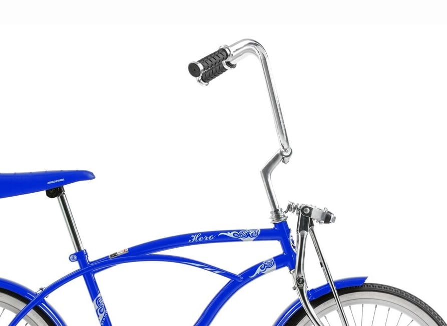 Wonder Wheels Beach Cruiser Lowrider Bicycle, Durable Steel Frame, Comfortable Ride (Blue, 20 in) ahp4m