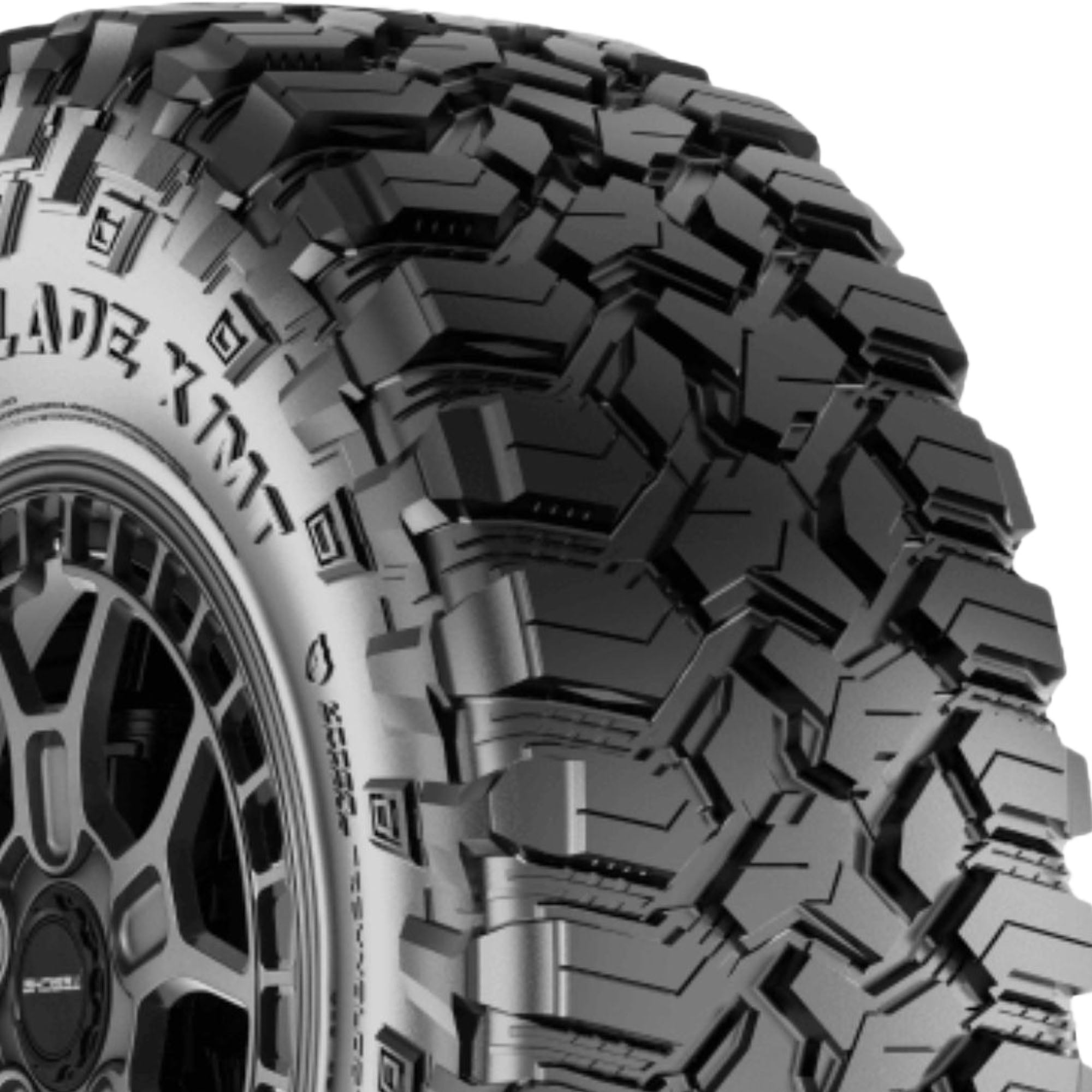 Tesche Ridge Blade X/MT Mud Terrain Light Truck Tire (LT285/65R18, Load Range F) 61yrj
