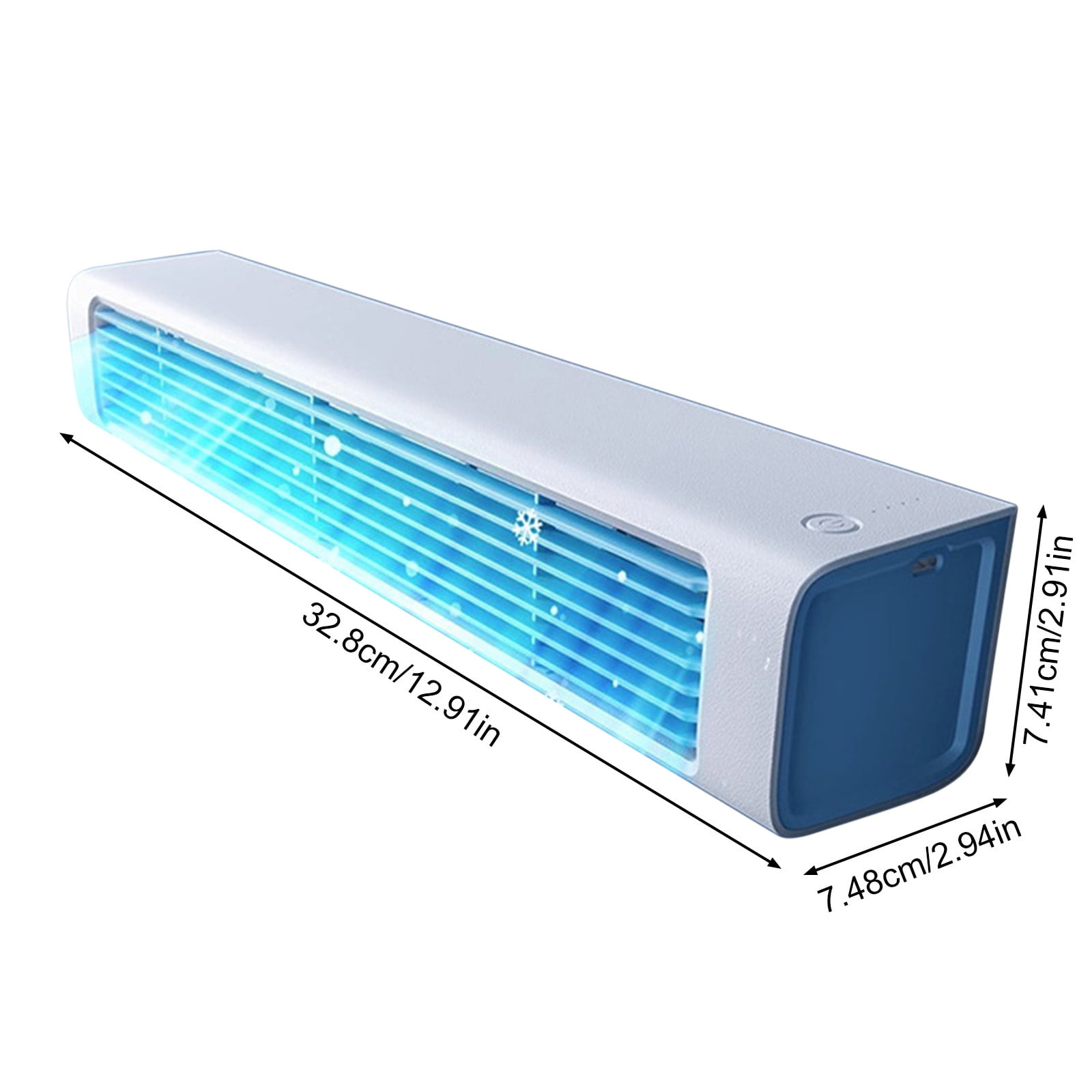 Exhoden Portable Bladeless Tower Fan, Quiet Cooling Floor Fan for Bedroom and Home (White, 36 in) 4vcs3