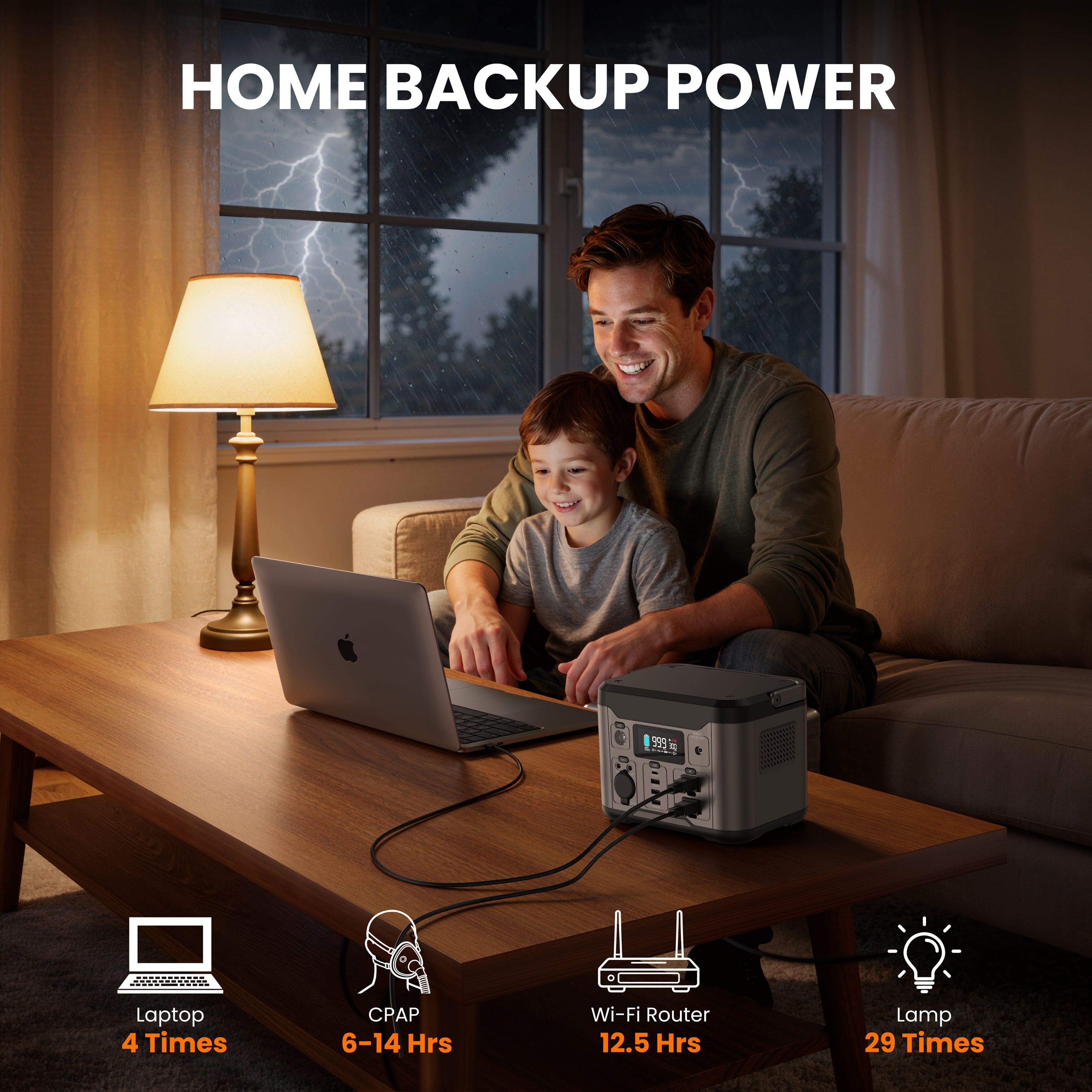 Qunler 300W Portable Power Station, 296Wh Backup Battery with 60W PD USB-C and 120V AC Outlet (Gray) rl99z