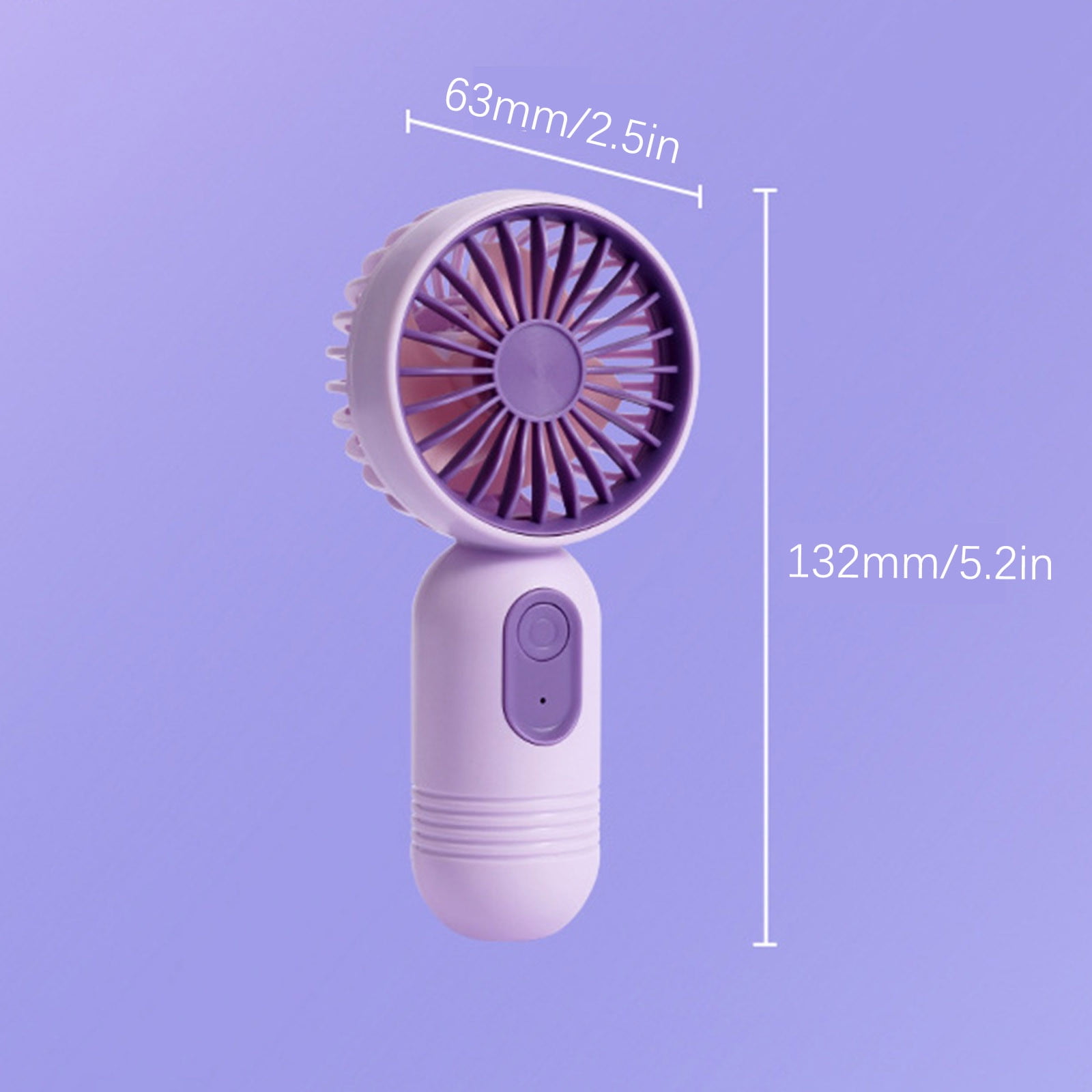 Elainilye Handheld Mini Fan, Portable USB Rechargeable Pocket Fan for Travel and Lash Drying (1 Pack) nw1wg