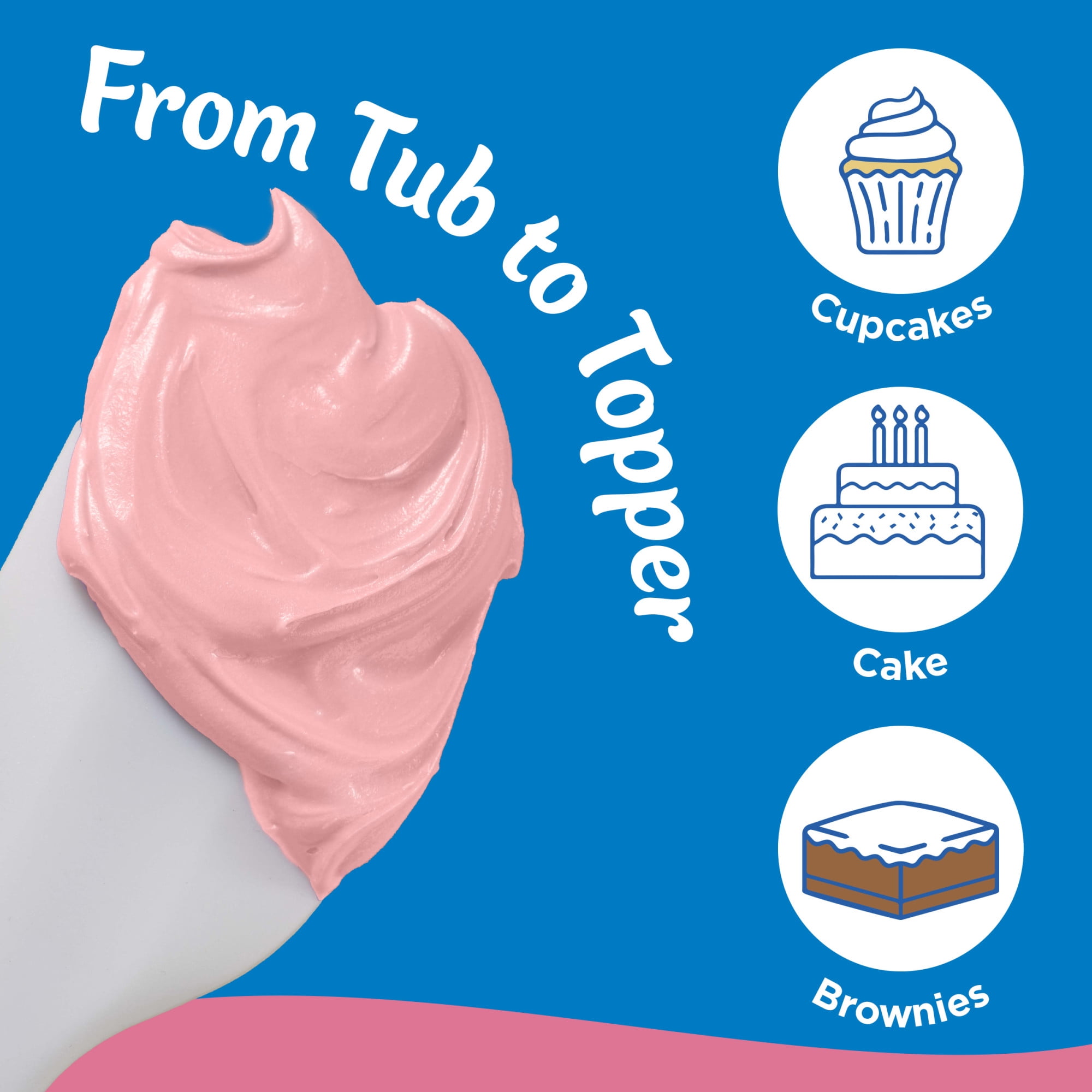 Pillsbury Whipped Strawberry Delight Frosting (Pink, 12 oz) 1g0xc