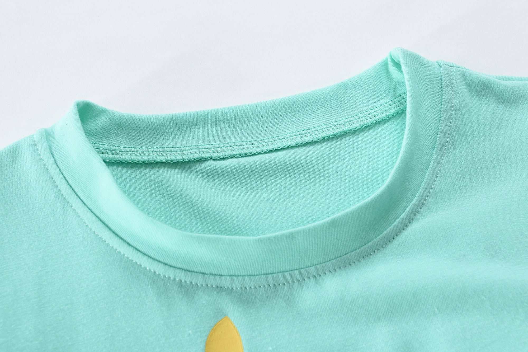 POPTEM Toddler Girls Pajamas Cupcake Print Cotton Short Sleeve Sleepwear Set (Mint Green, 2T) olgkl
