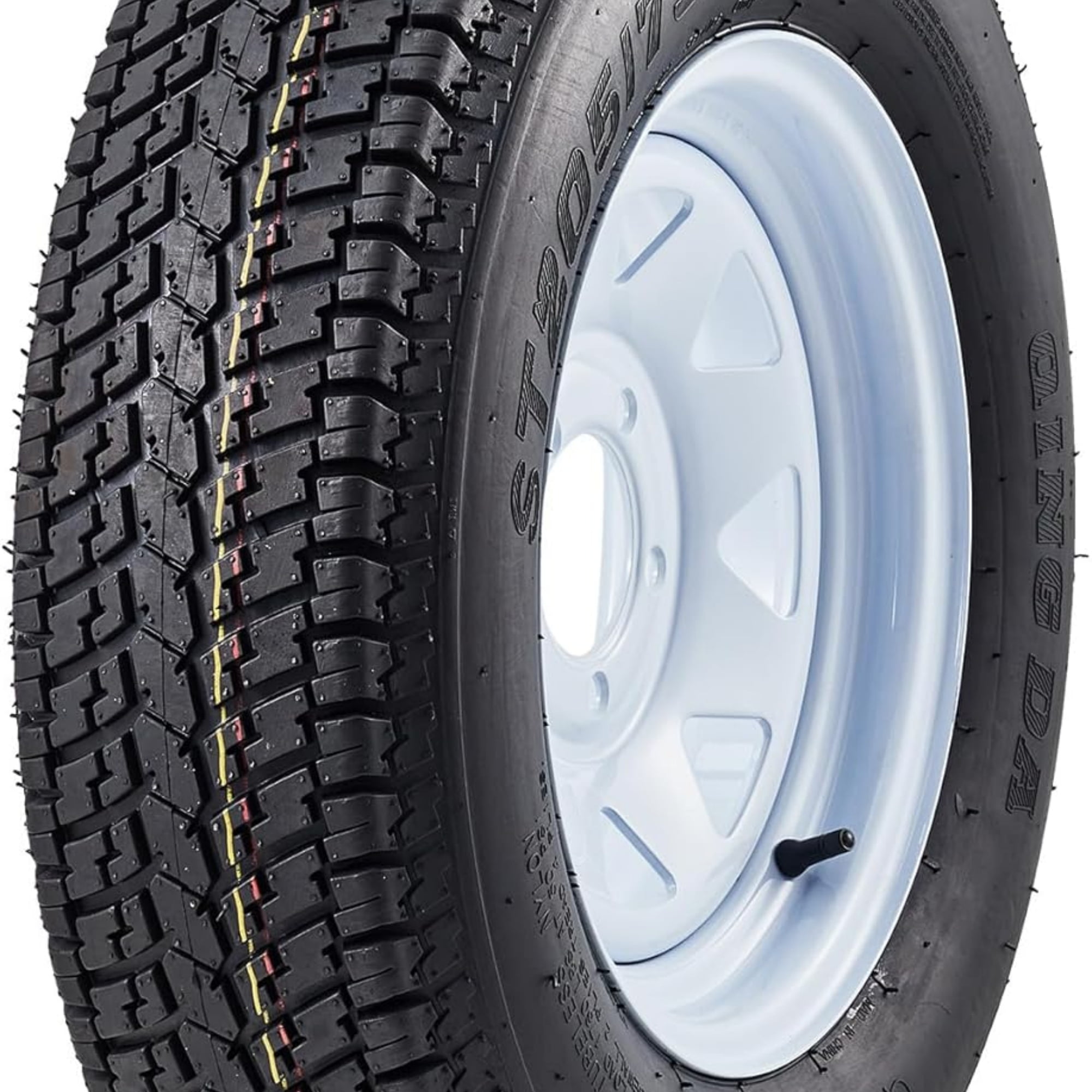 MERXENG ST205/75D14 Trailer Tire and Wheel Assembly (White, 2-Pack, 14 in) 3um4q