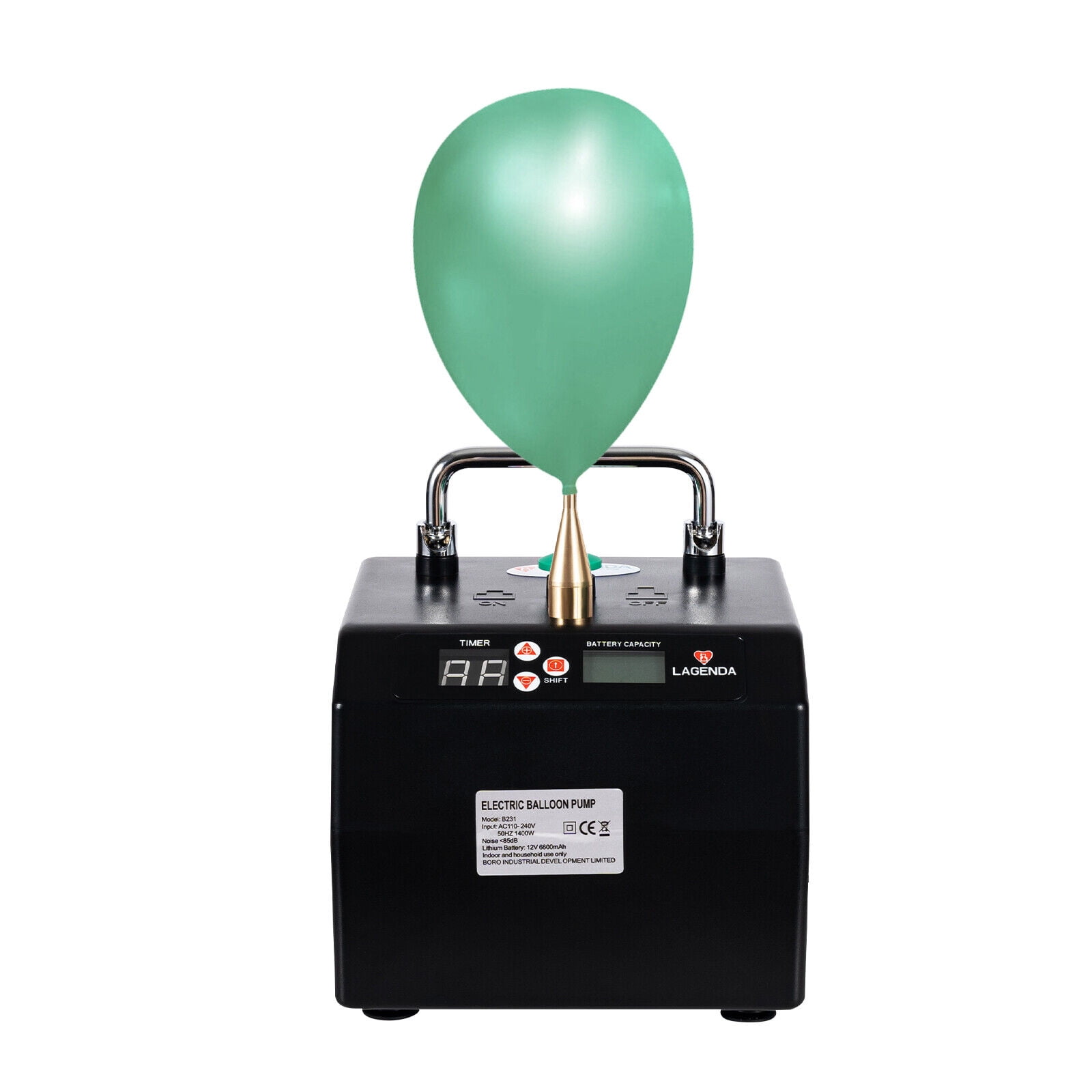 Miumaeov B231 Lagenda Electric Balloon Inflator High-Efficiency Air Blower (Black, 1 Pack) ldzx1