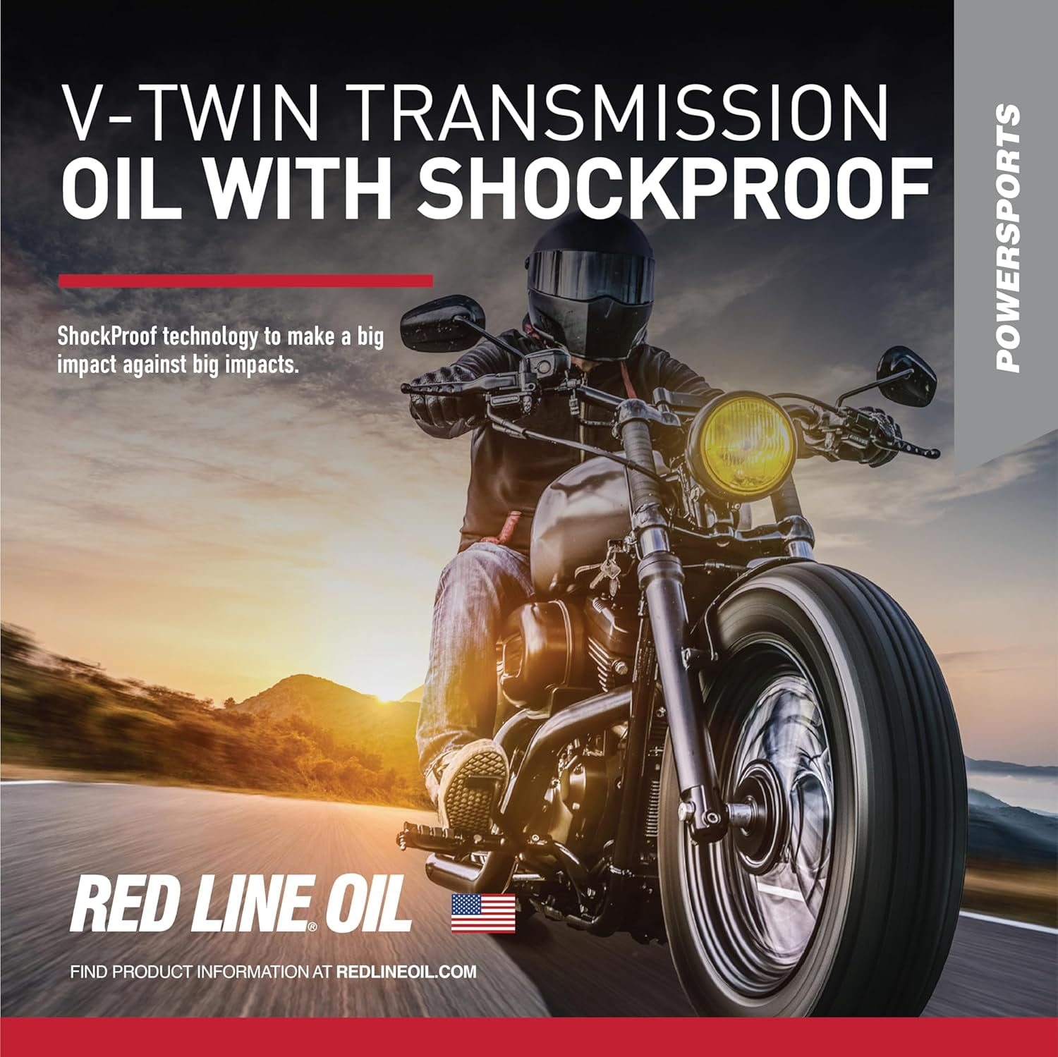 Red Line 42804 Full Synthetic V-Twin Transmission Gear Oil with Shockproof Technology (Red, 32 fl oz) nyt1g