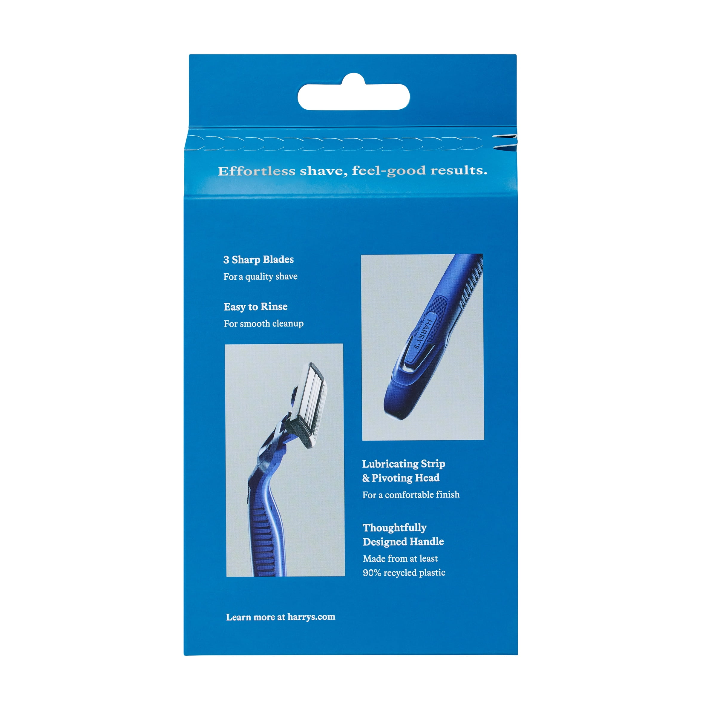 Harry's Men's 3-Blade Disposable Razors (Multi-Color, 4 Count) tktny