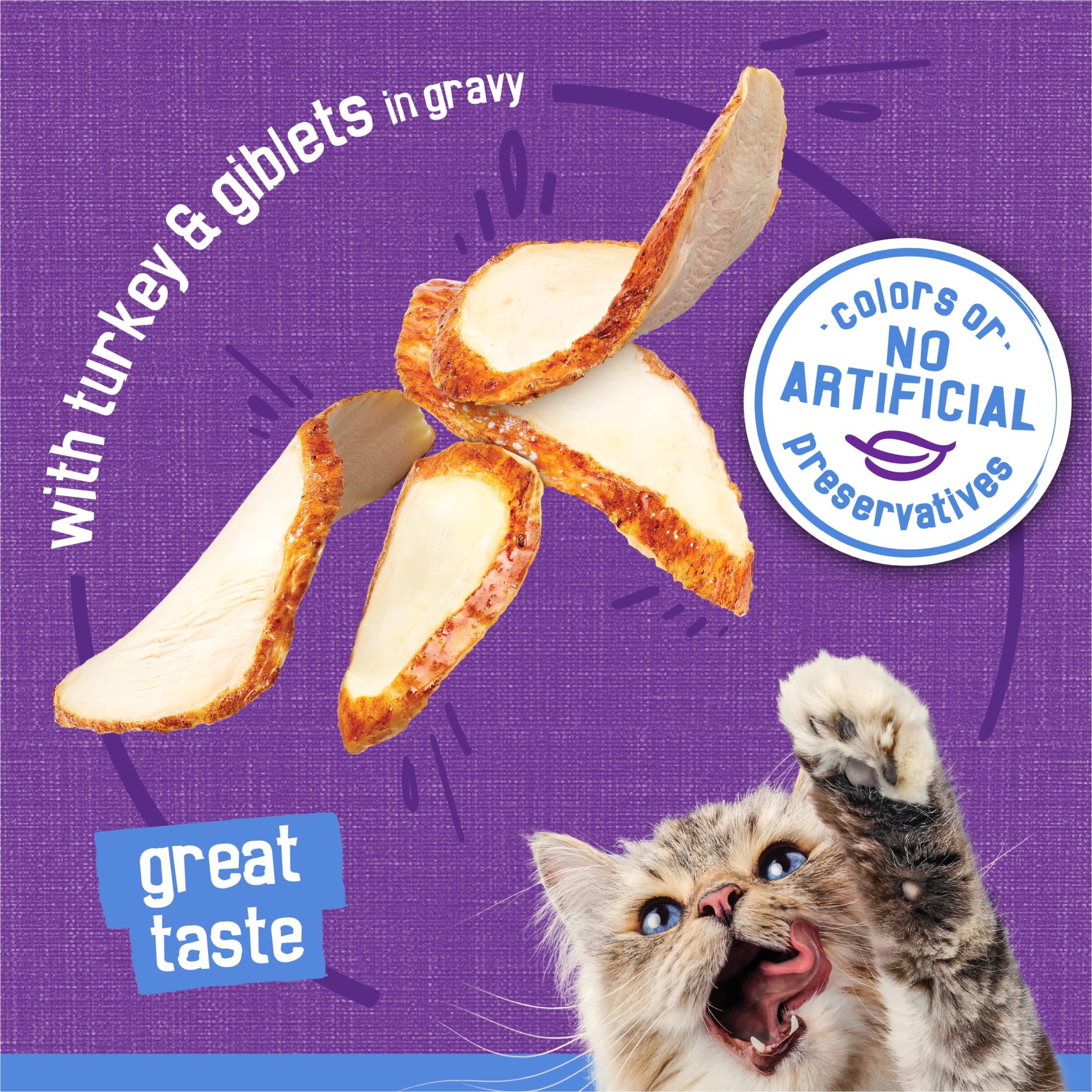 Friskies Shreds Wet Cat Food, Turkey and Giblets in Gravy (5.5 oz) qzo3f