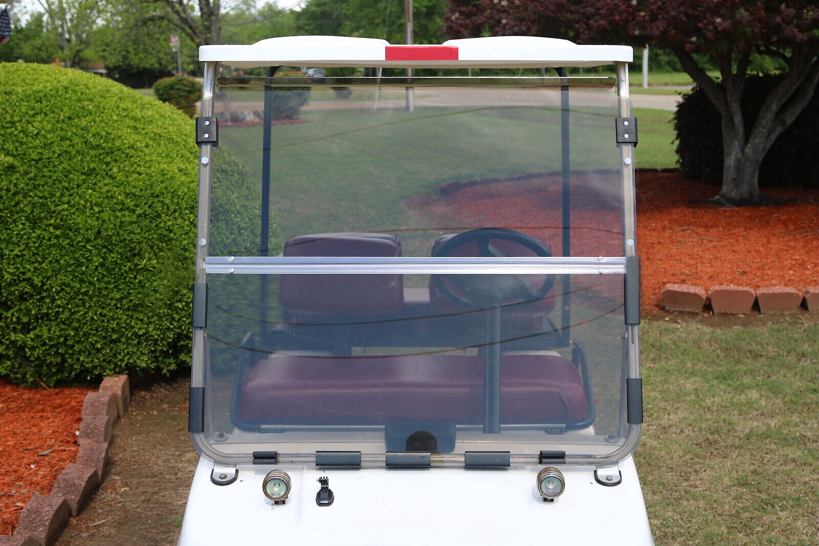 Kojem Folding Golf Cart Windshield for Club Car DS 1982-2000.5 (Tinted, 39.25 in x 36.75 in) s9mnk
