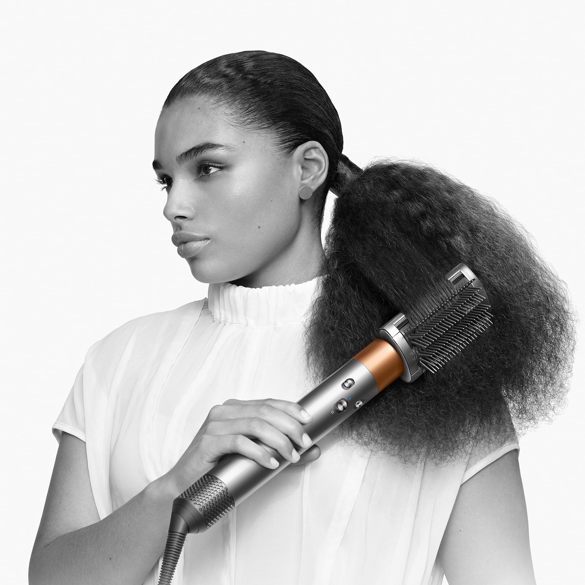 Dyson Airwrap Multi-Styler Complete Long Diffuse Hair Styling Tool (Nickel/Copper, Refurbished) jivlj