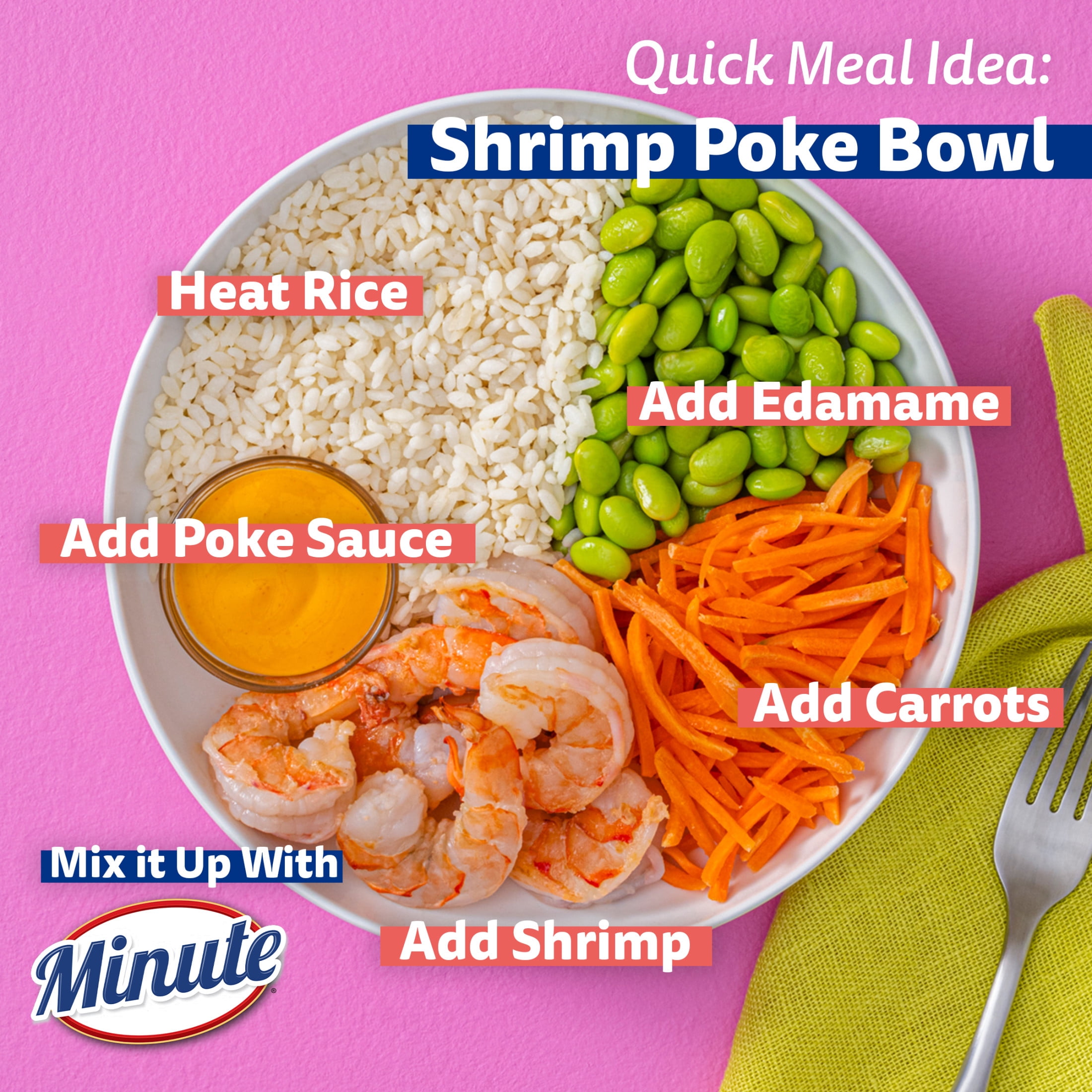 Minute Ready-to-Eat Restaurant-Style Sticky Rice, Microwaveable Rice Cups (White, 8.8 oz Total) p7x2b