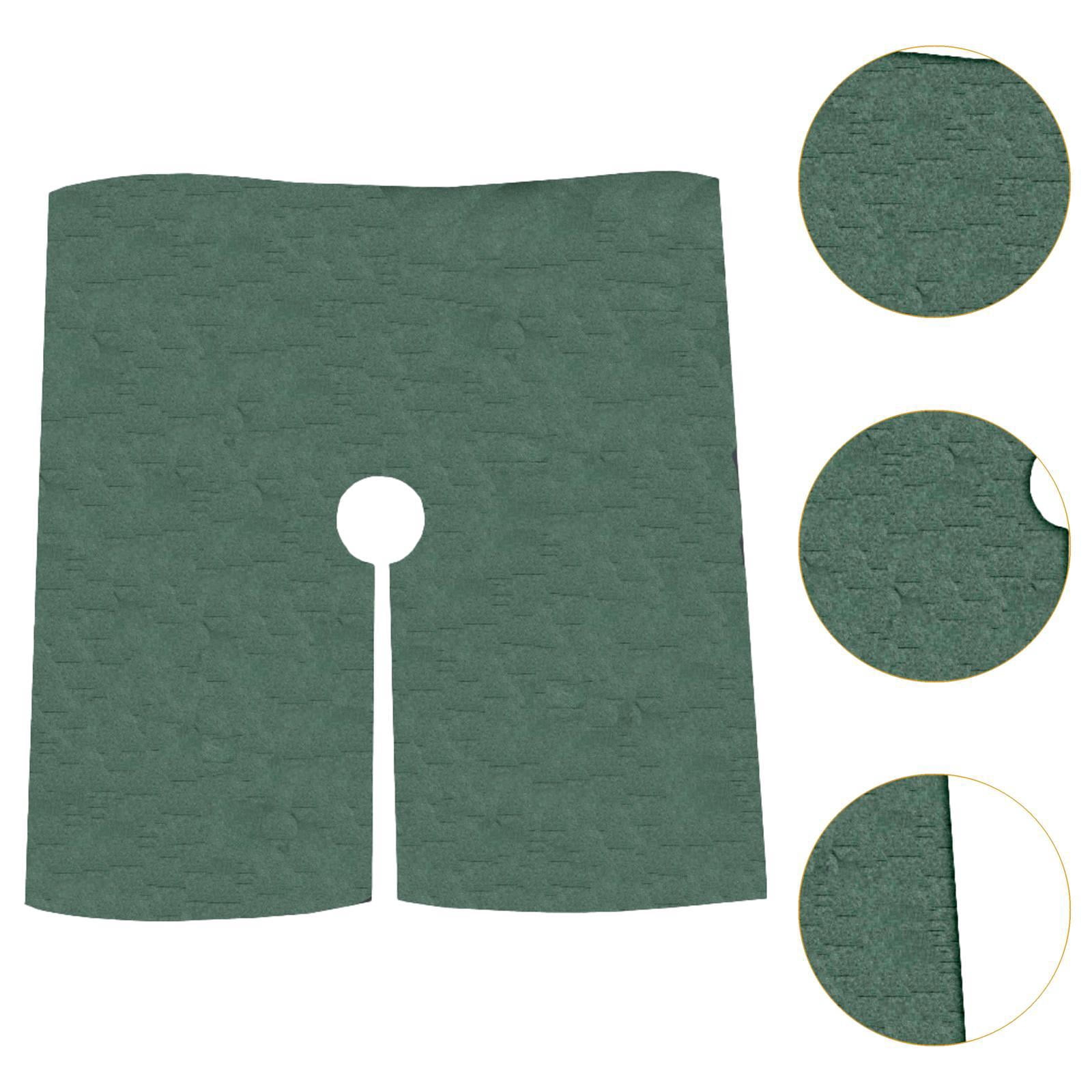 simhoa Tree Mulch Mat Landscaping Weed Barrier for Garden Protection (Green, 16.5 in, 10 Pack) j4gmx