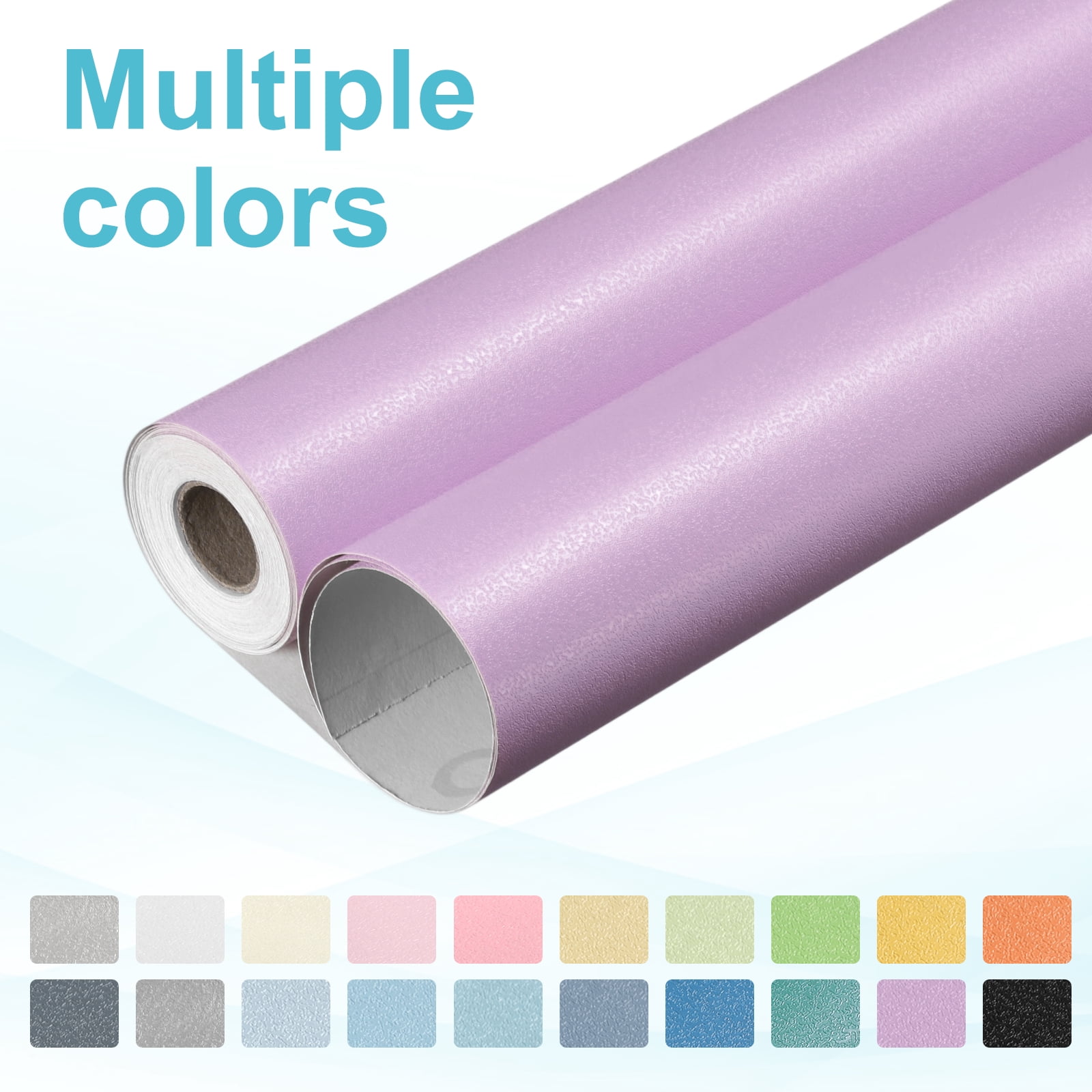 Uxcell Peel and Stick Wallpaper Waterproof Frosted Decorative Wall Covering (Purple, 15.8 in x 197 in) oxd9c