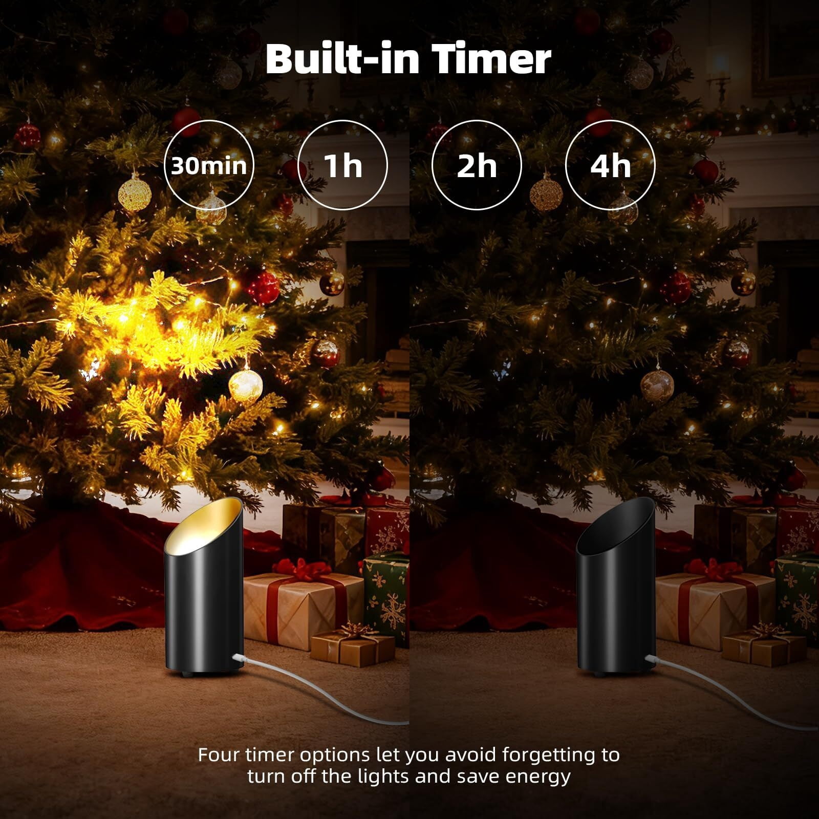 Huzeijin Wireless LED Uplight with Remote and Timer (Dimmable, 3 Color Temperatures, 1 Pack) 2yfty