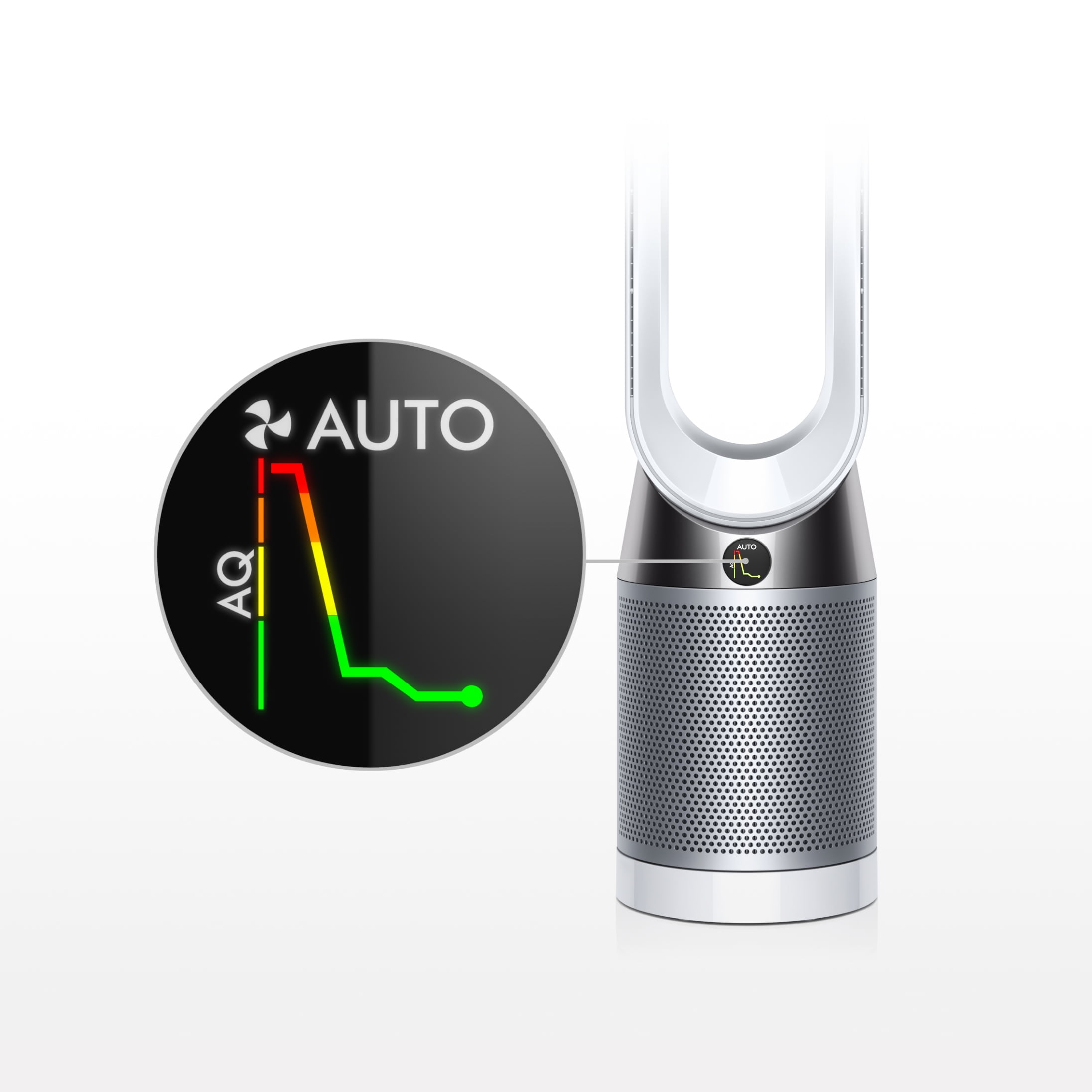 Dyson Pure Cool Tower Air Purifier and Fan (White/Silver, 41.49 in) 0oafe - Image 3
